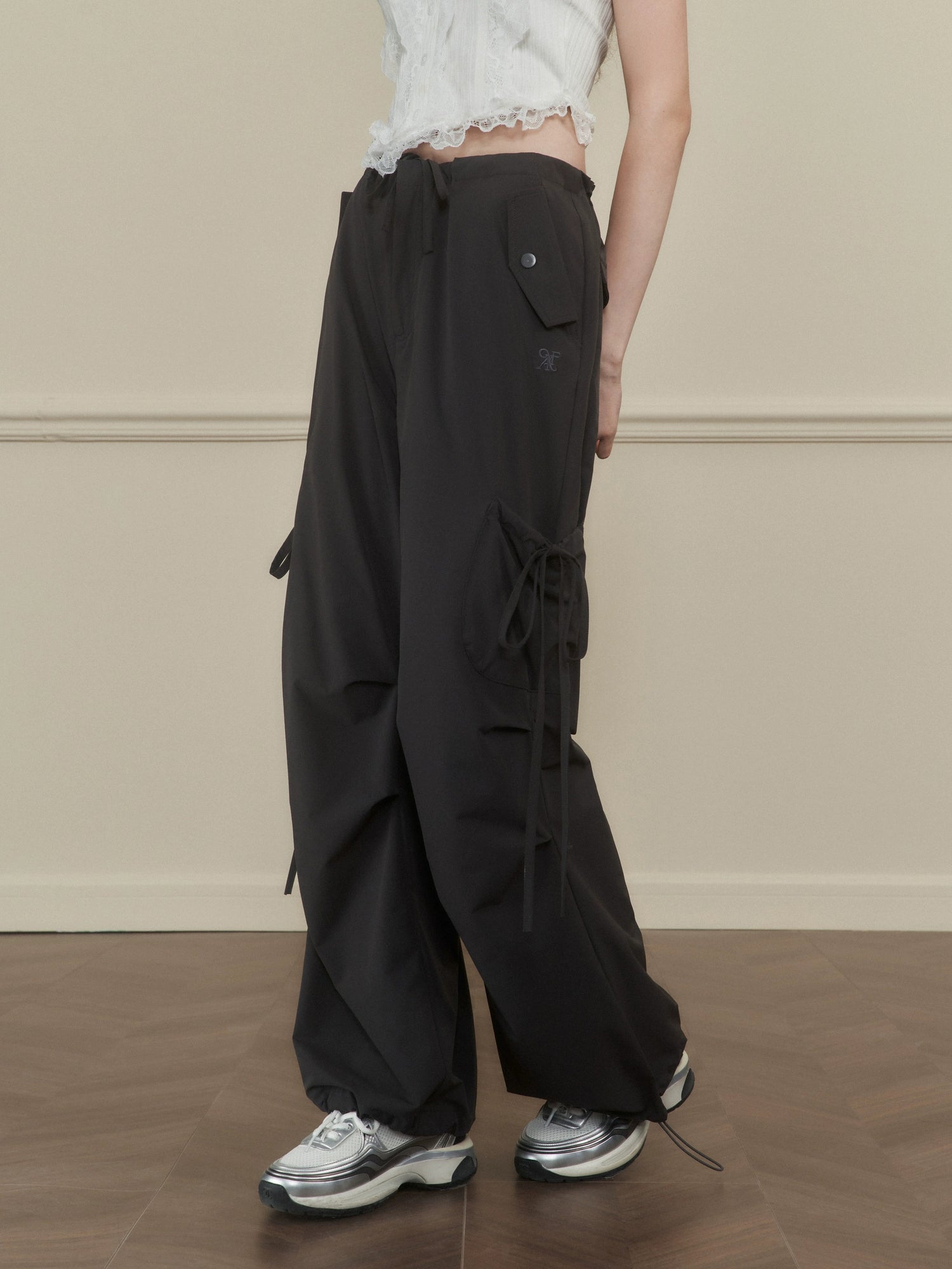 Side-Tie Cargo Pants