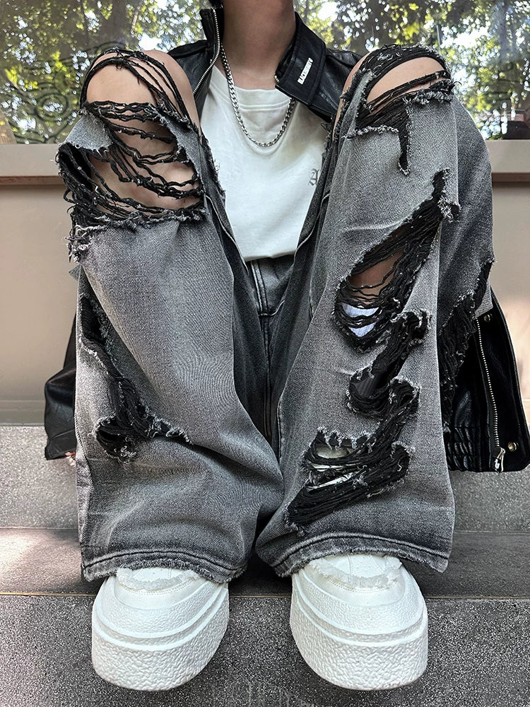Ravaged Eclipse Shredflare Jeans