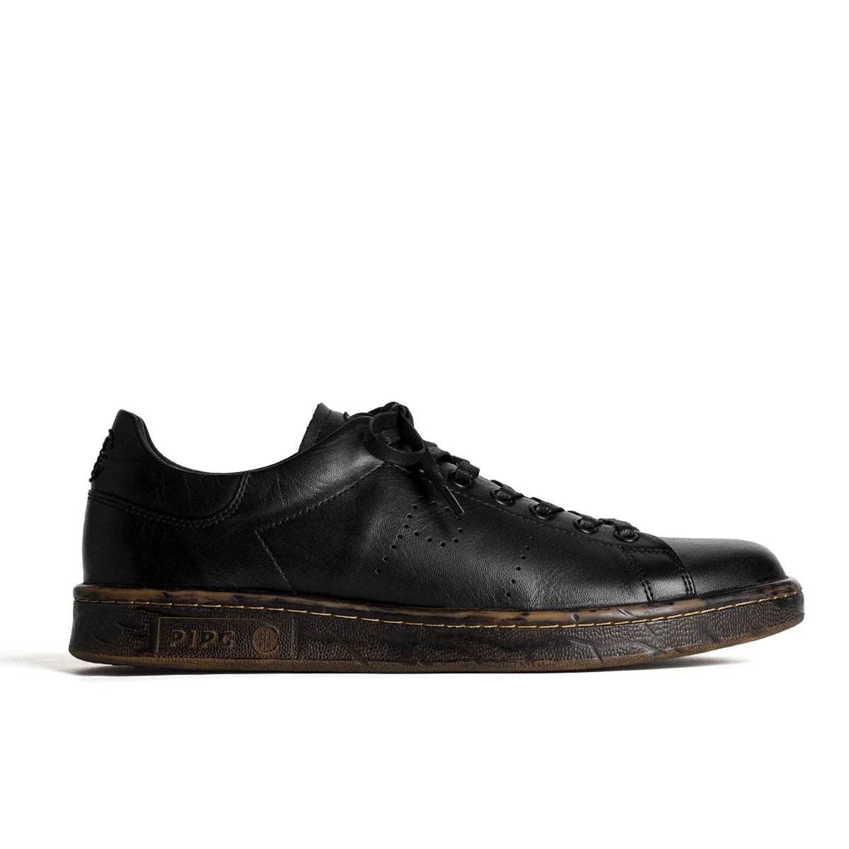 Minimalist Black Casual Derby Sneakers