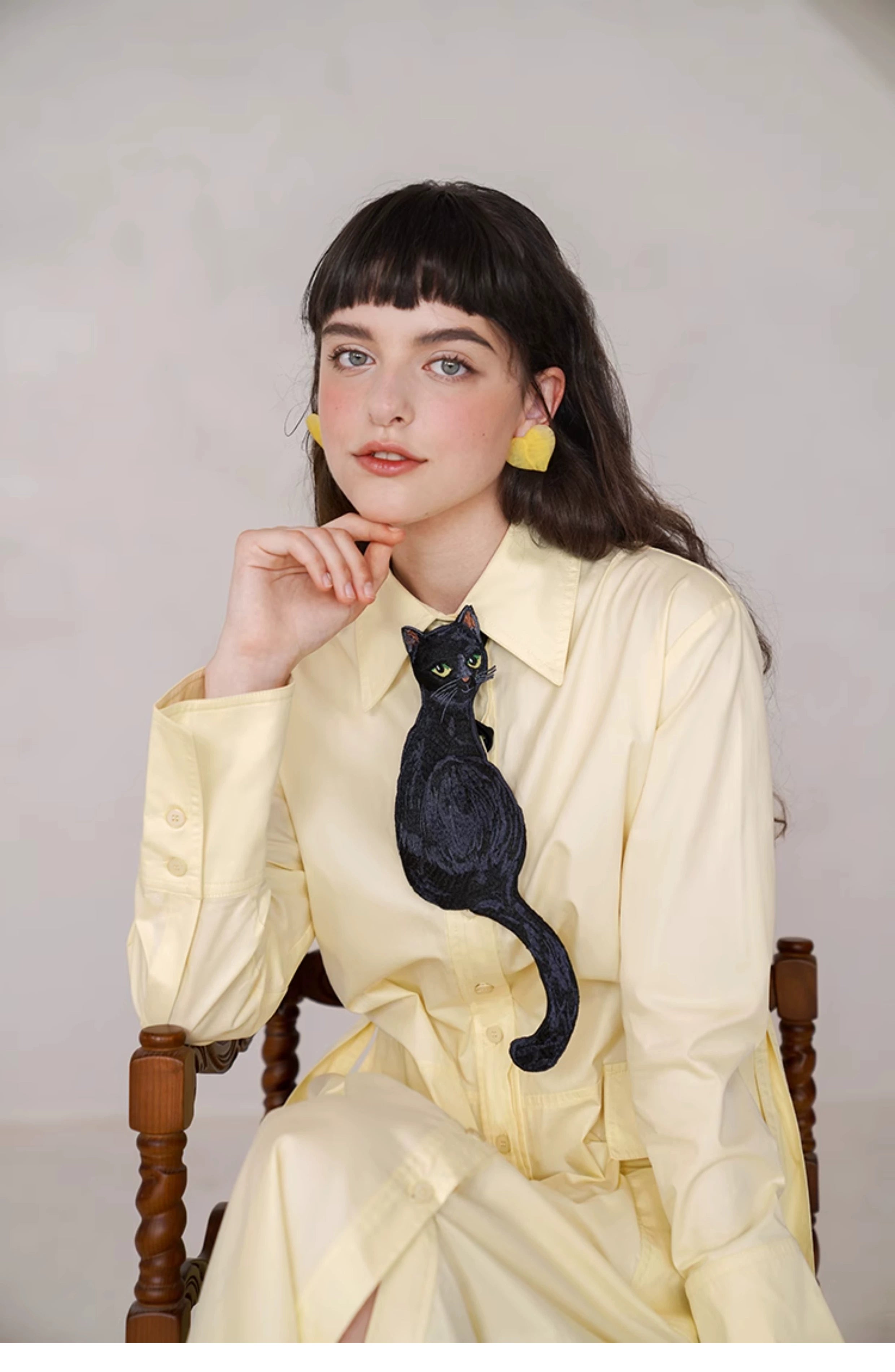 Black Cat Shaped Novelty Tie