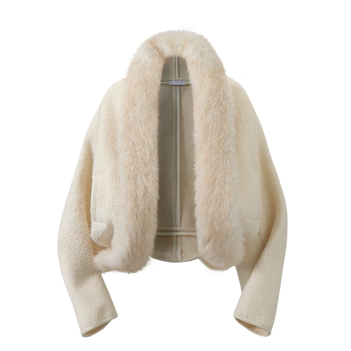 Boucle Fur Collar Jacket