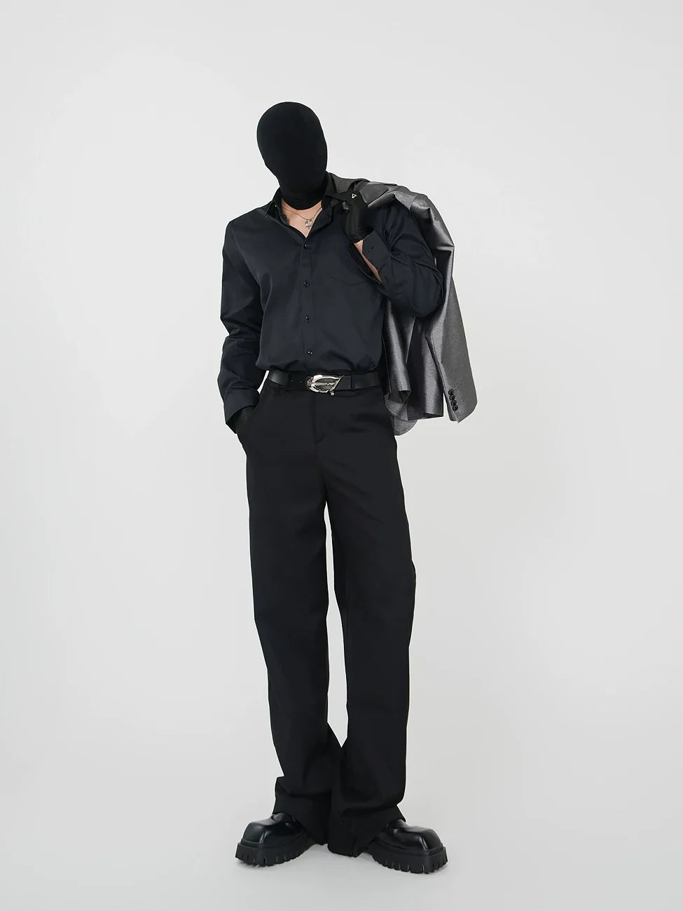 Midnight Luxe Satin Shirt