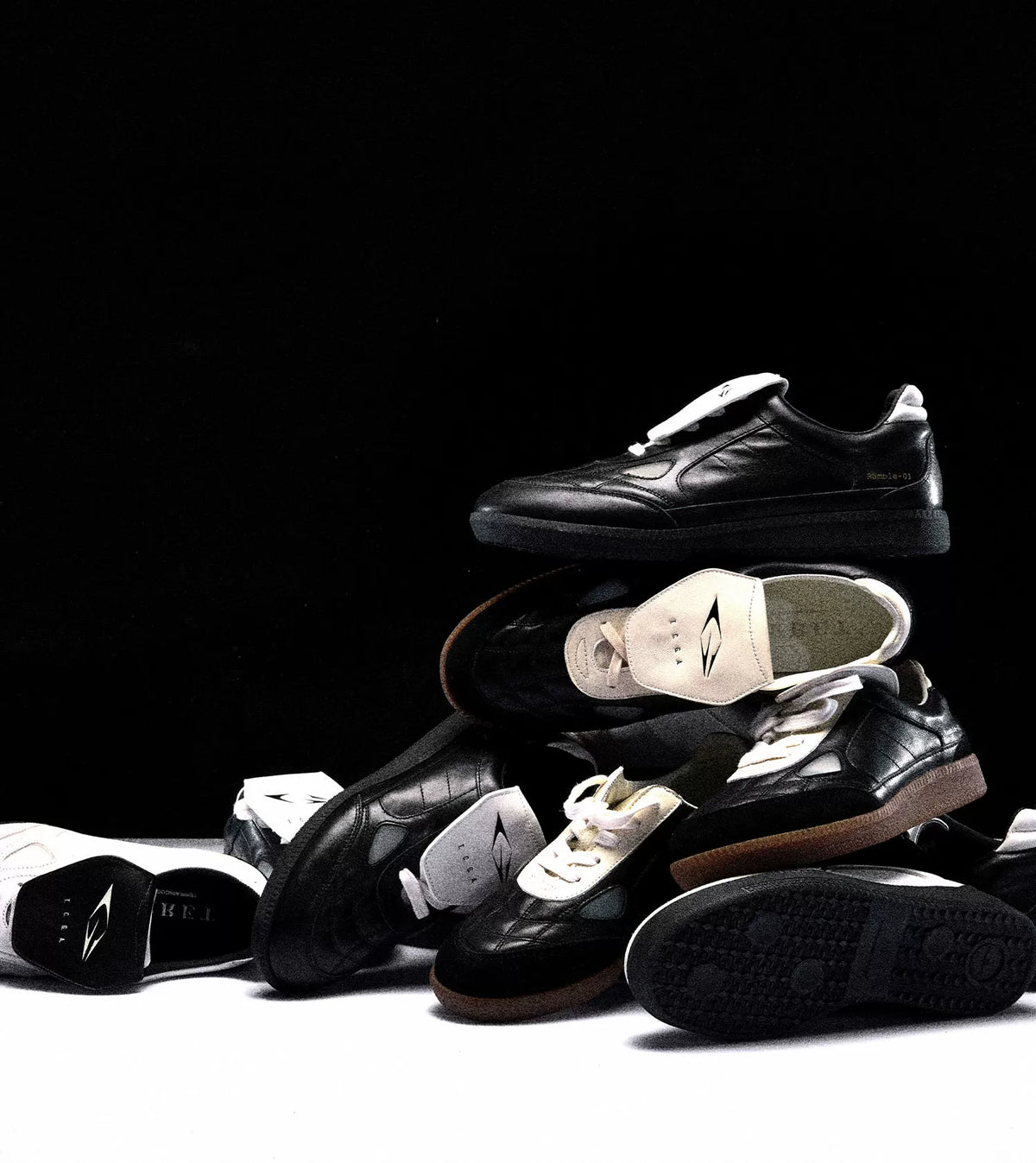 Ramble Retro Suede-Trim Sneakers
