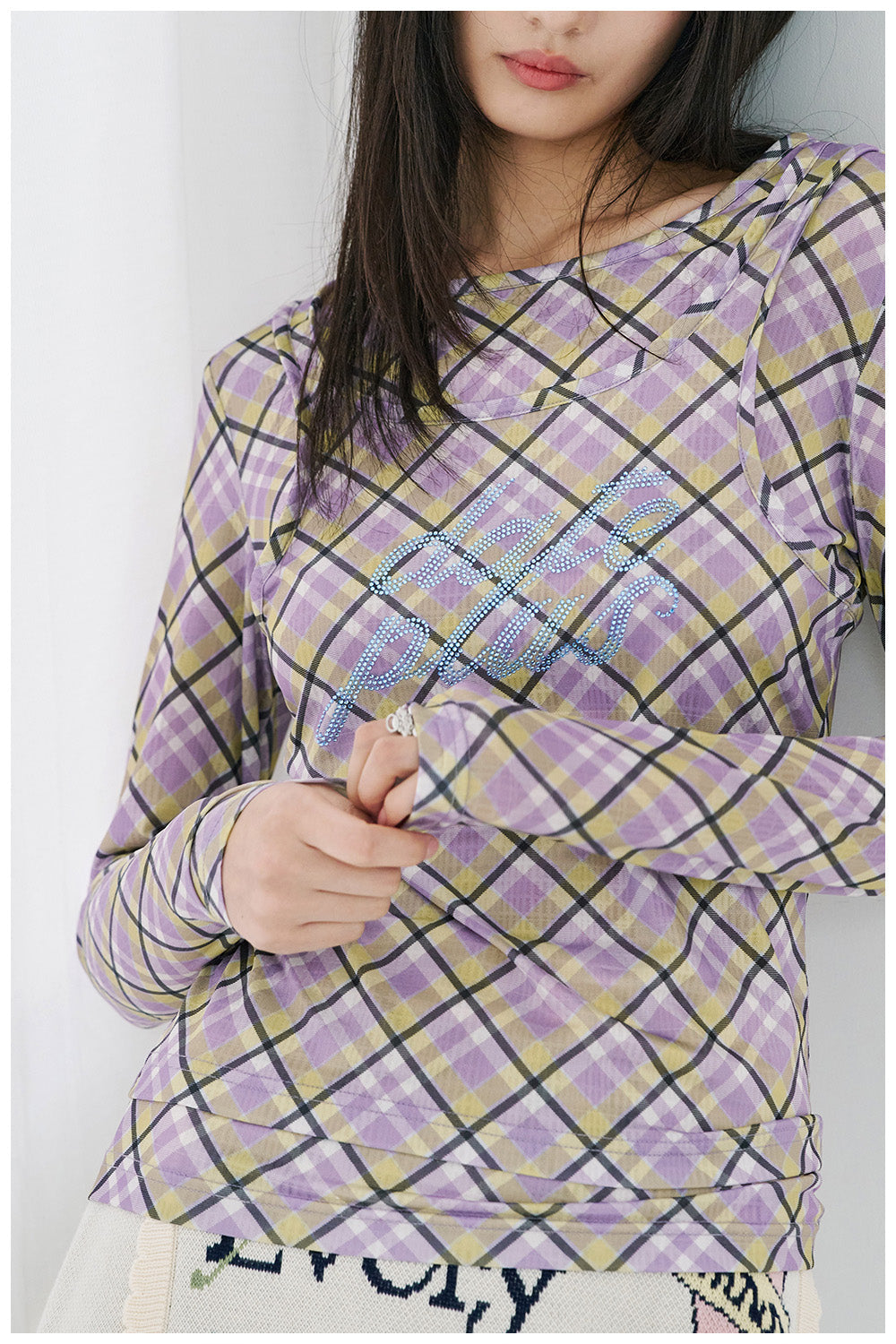 Gingham Date Plus Long Sleeve Shirt