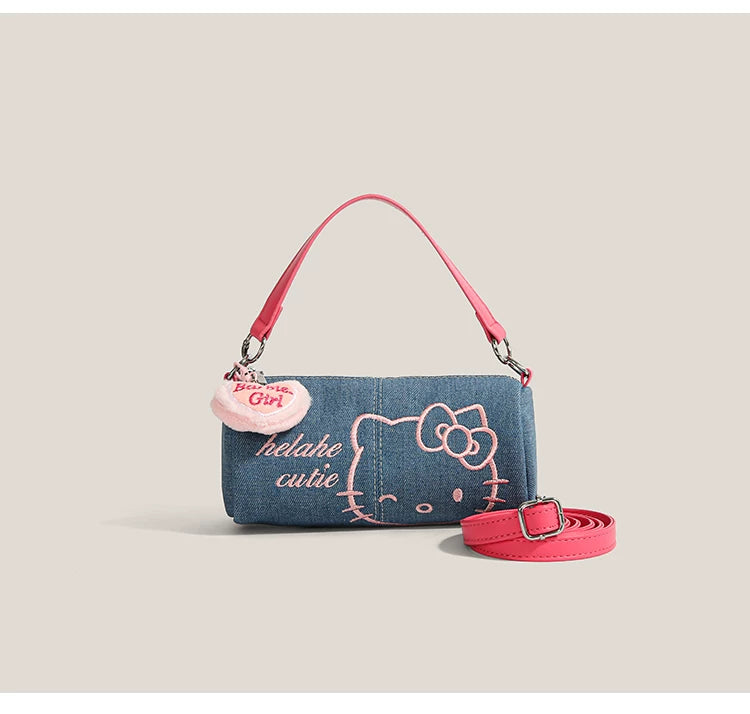 Denim Barbie Kitty Baguette