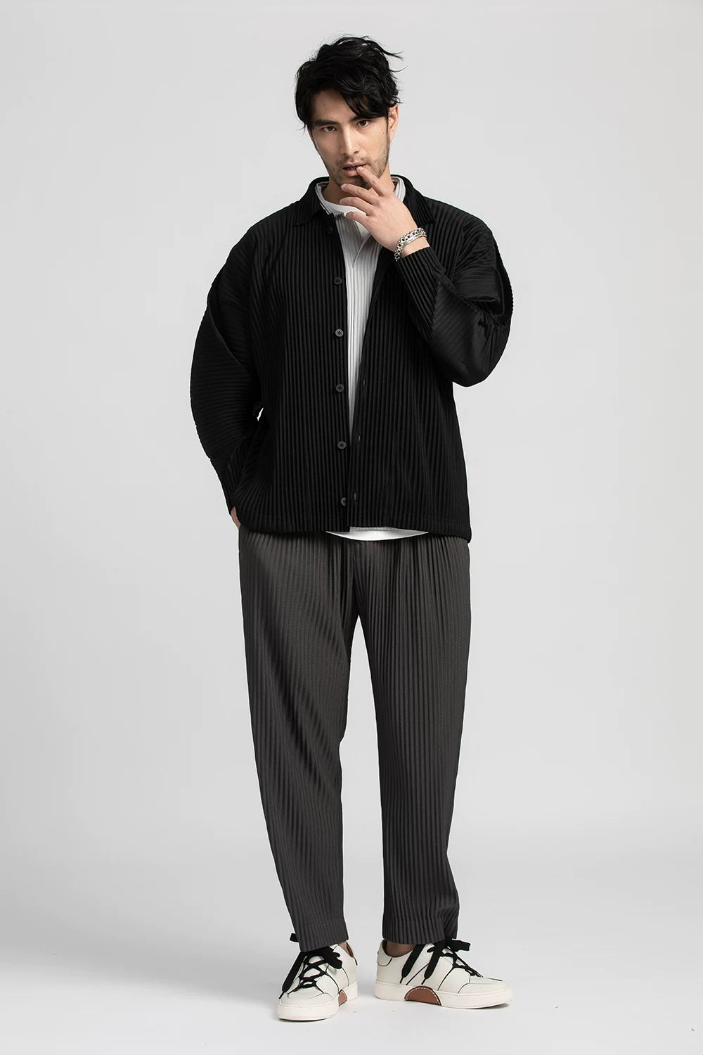 Loam Pleated Stripe Shirt