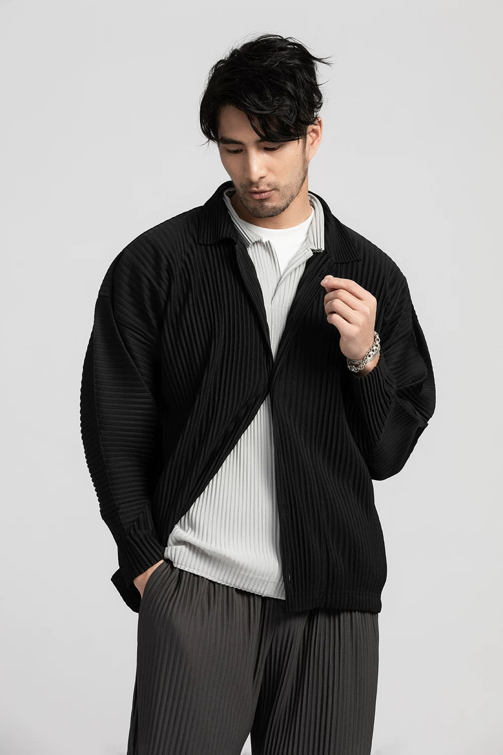 Loam Pleated Stripe Shirt