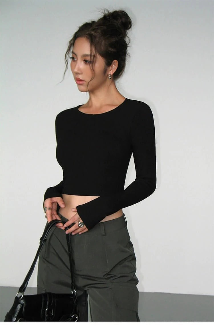 Summer Collection - Black Cut-Out Backless Camisole Top - chiclara