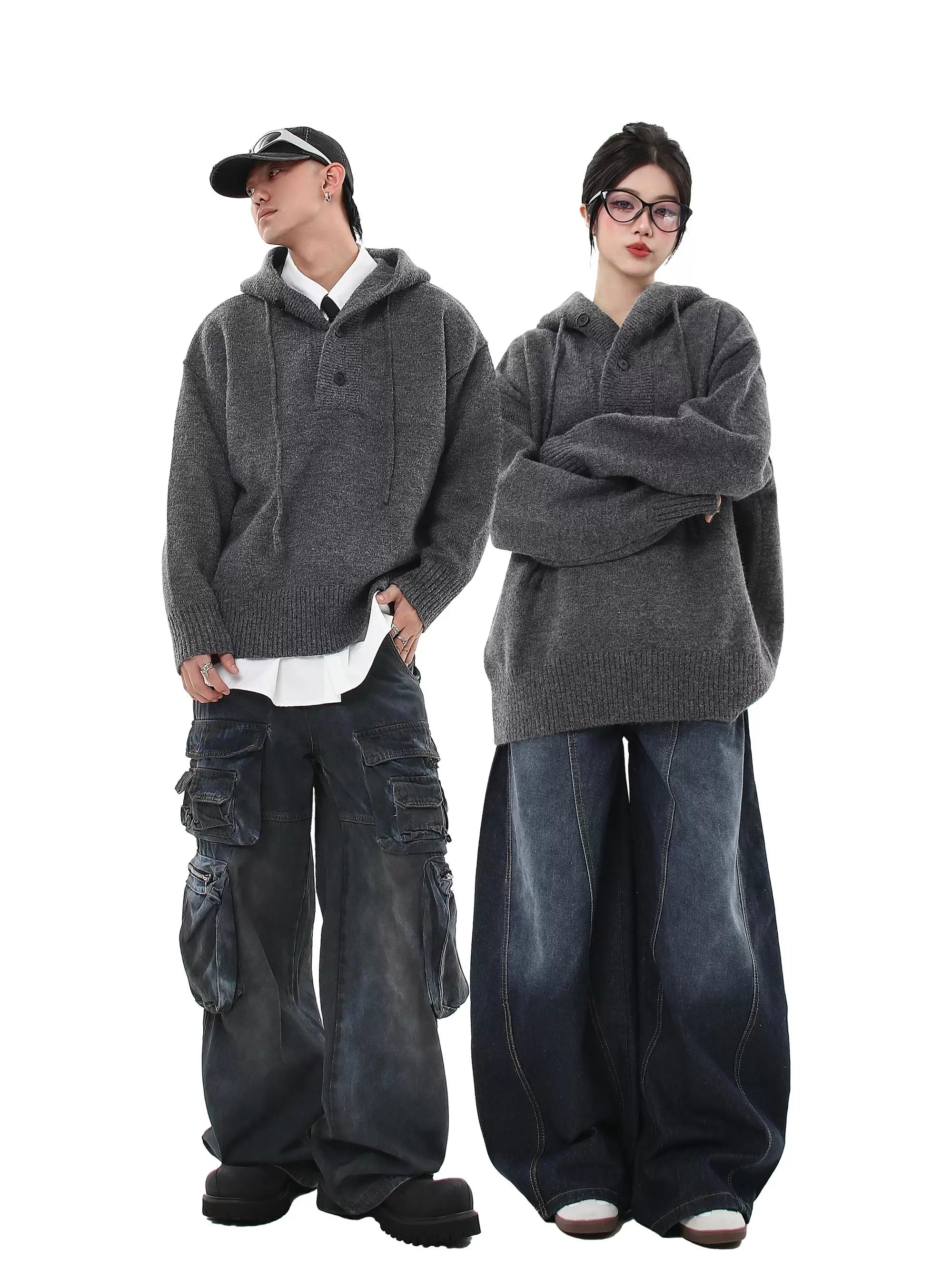 Ash Knit Relay Hoodie Sweater