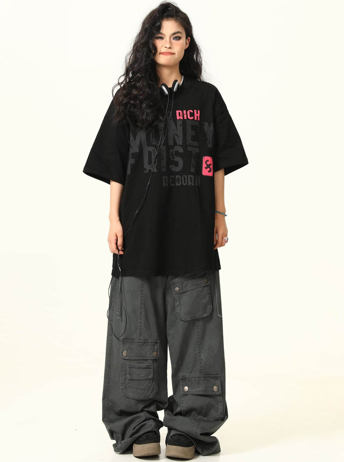 Graphic Print Oversized Tee