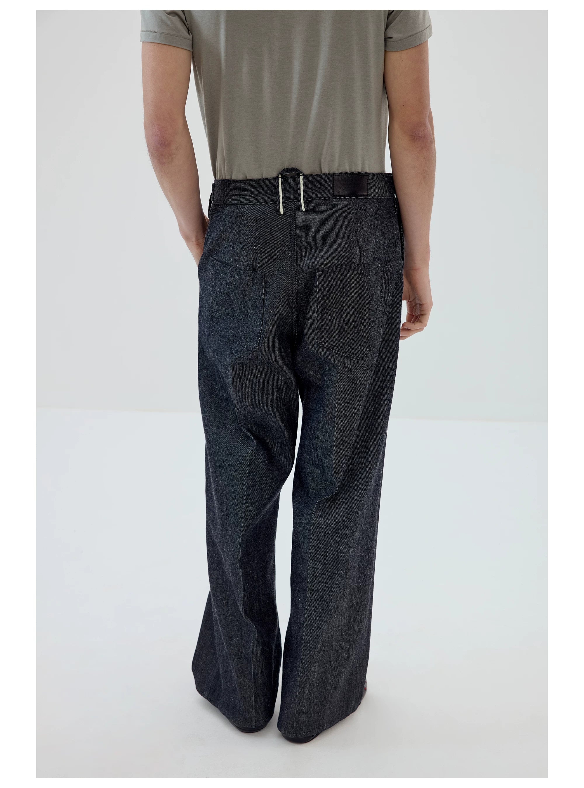 Selvedge Drift Wide-Leg Trousers