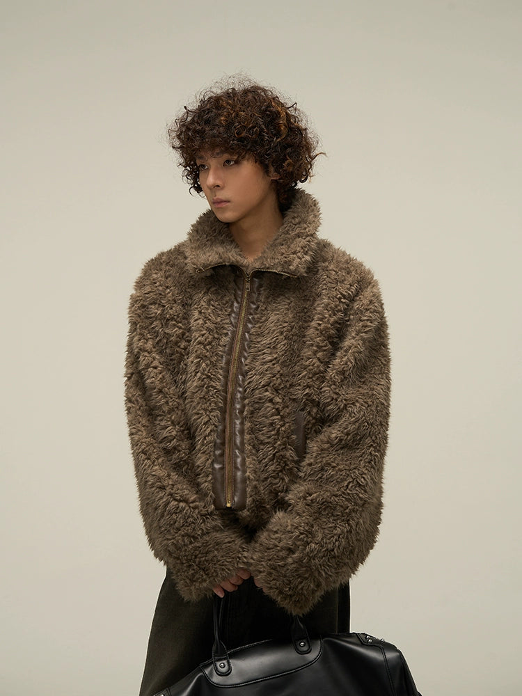 Mocha Cloud Shearling Jacket