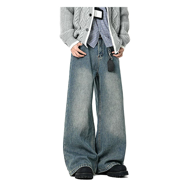 Coal Fade Barrel-Leg Jeans