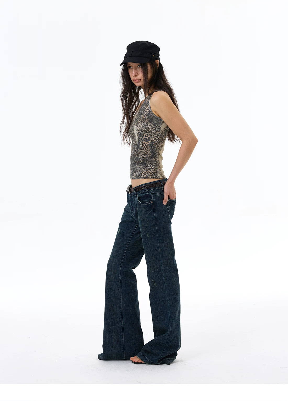 Savanna One‑Shoulder Leopard Top