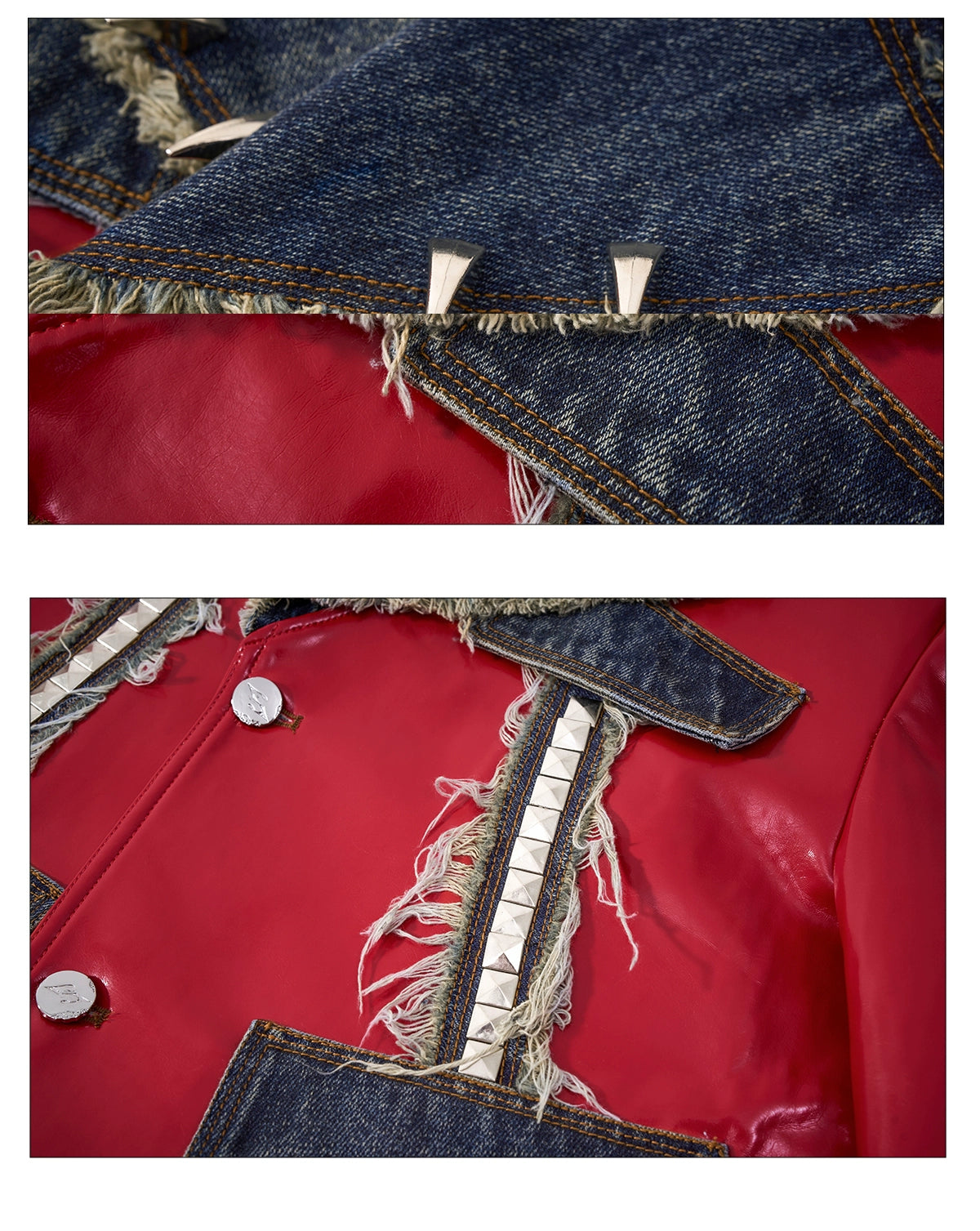 Fray Edge Rebel Patchwork Jacket and Pants Setup