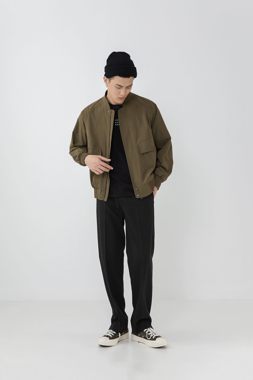 Split Hem Straight Pants