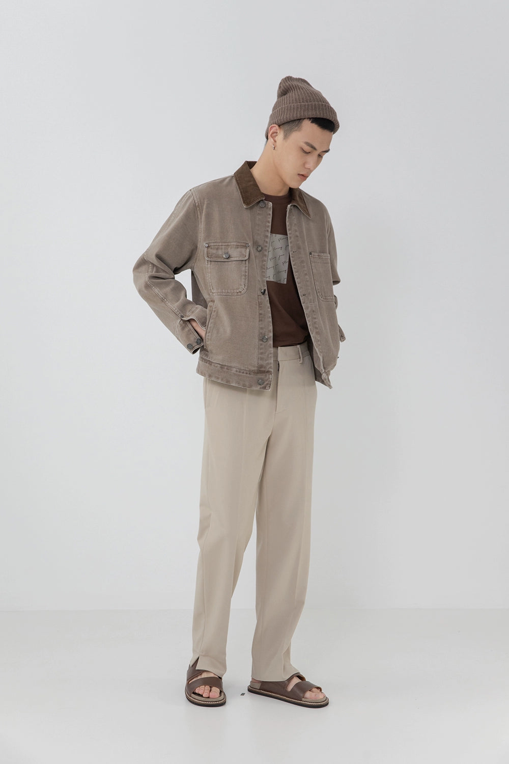 Split Hem Straight Pants