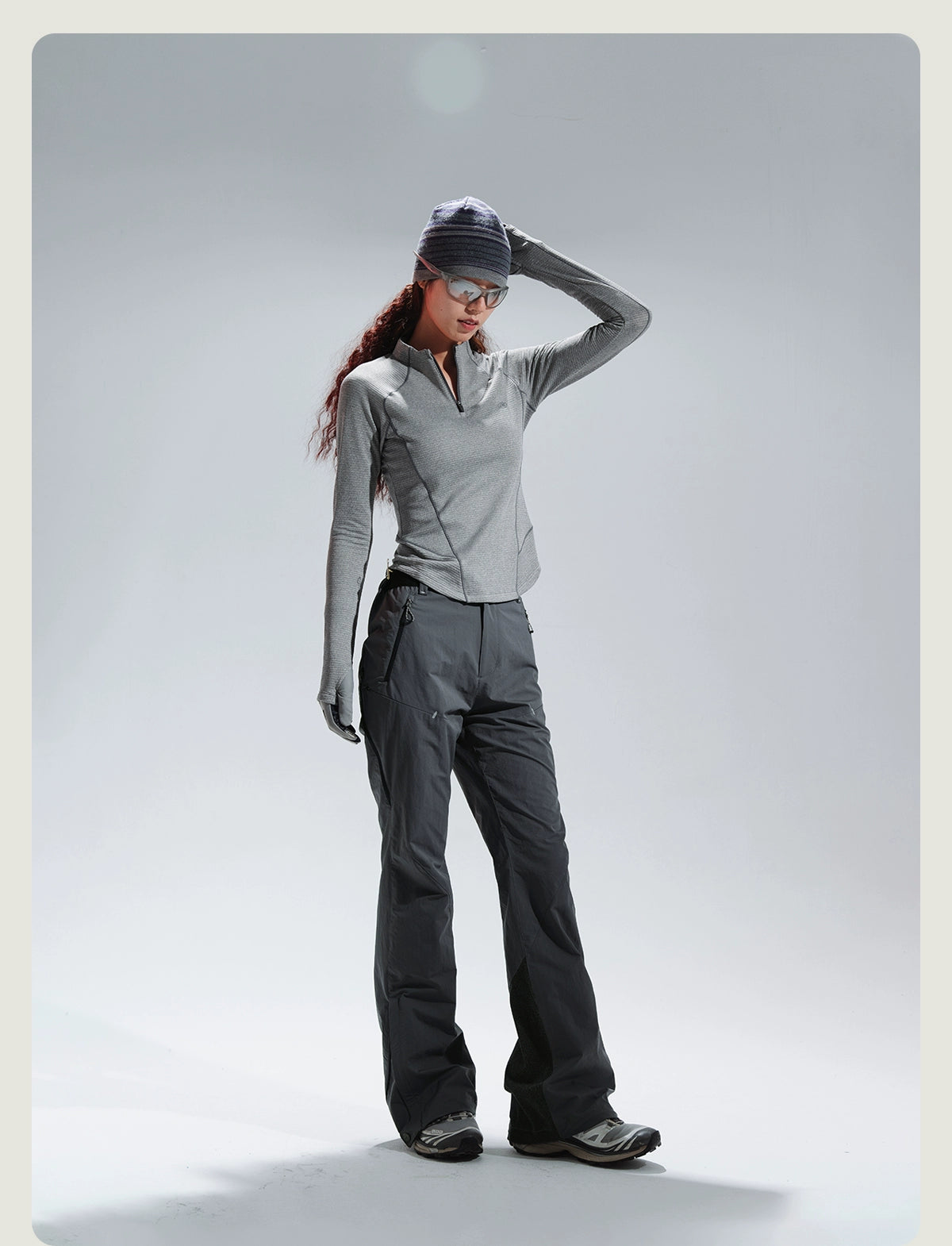 Wool Thermal Stand-Collar T-shirt