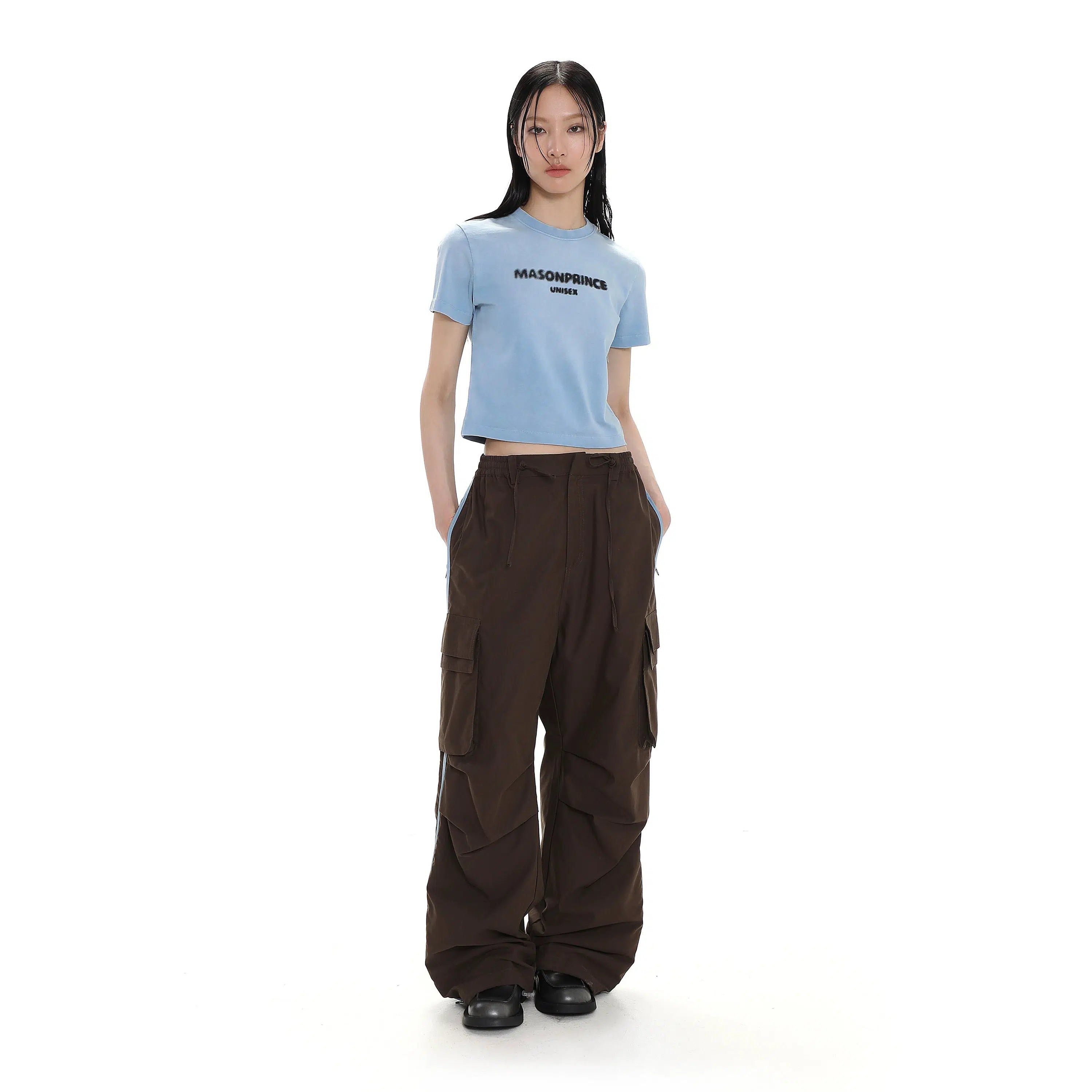 Cropped T-Shirt with Washed Effect - chiclara