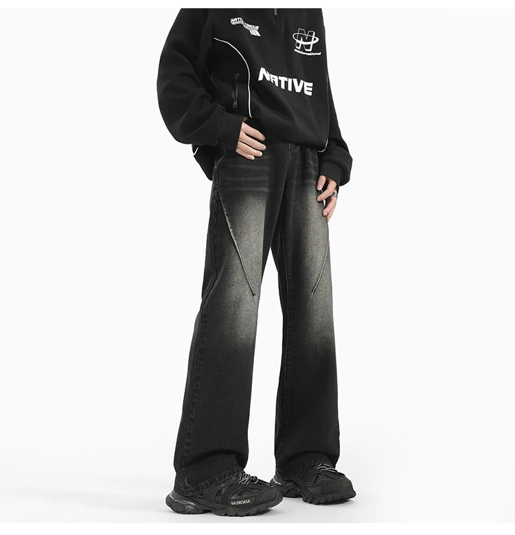 Sunfade Arc Flare Denim Pants