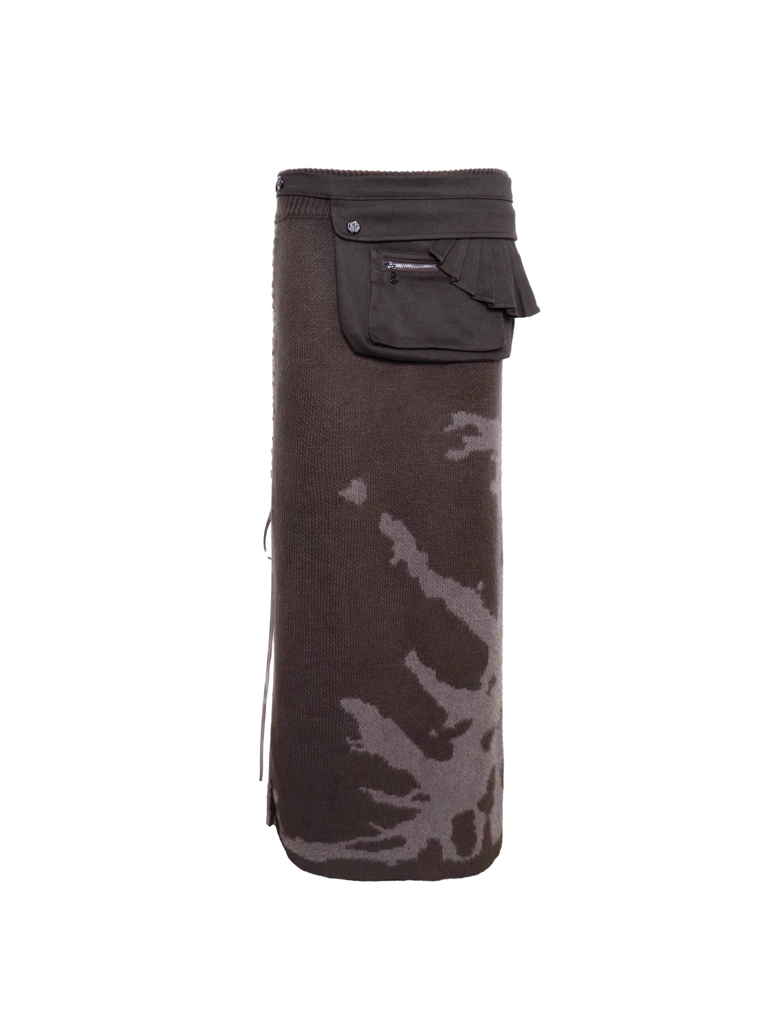 Ash Bloom Knit Maxi Skirt