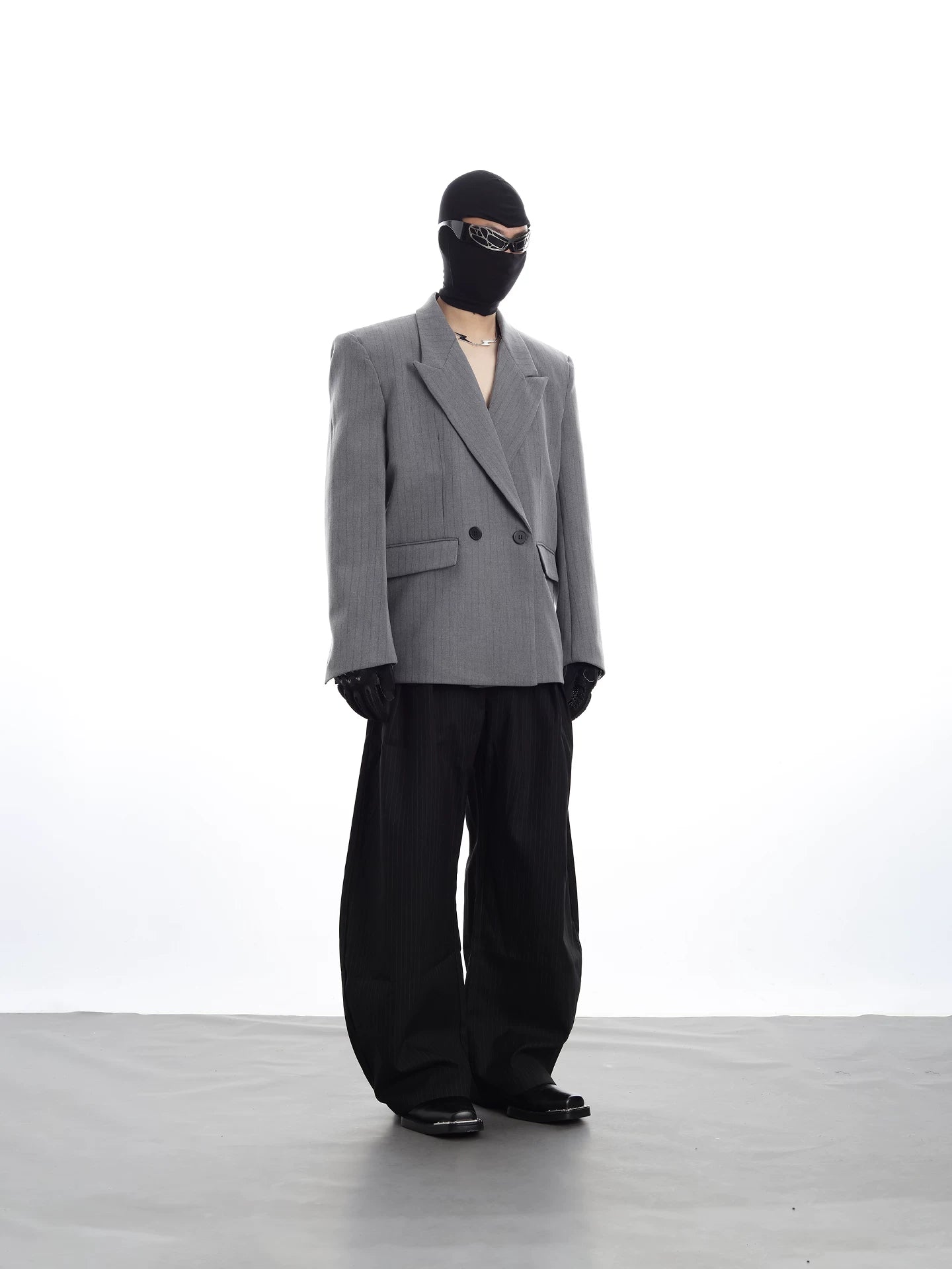 Midnight Syndicate Pinstripe Blazer