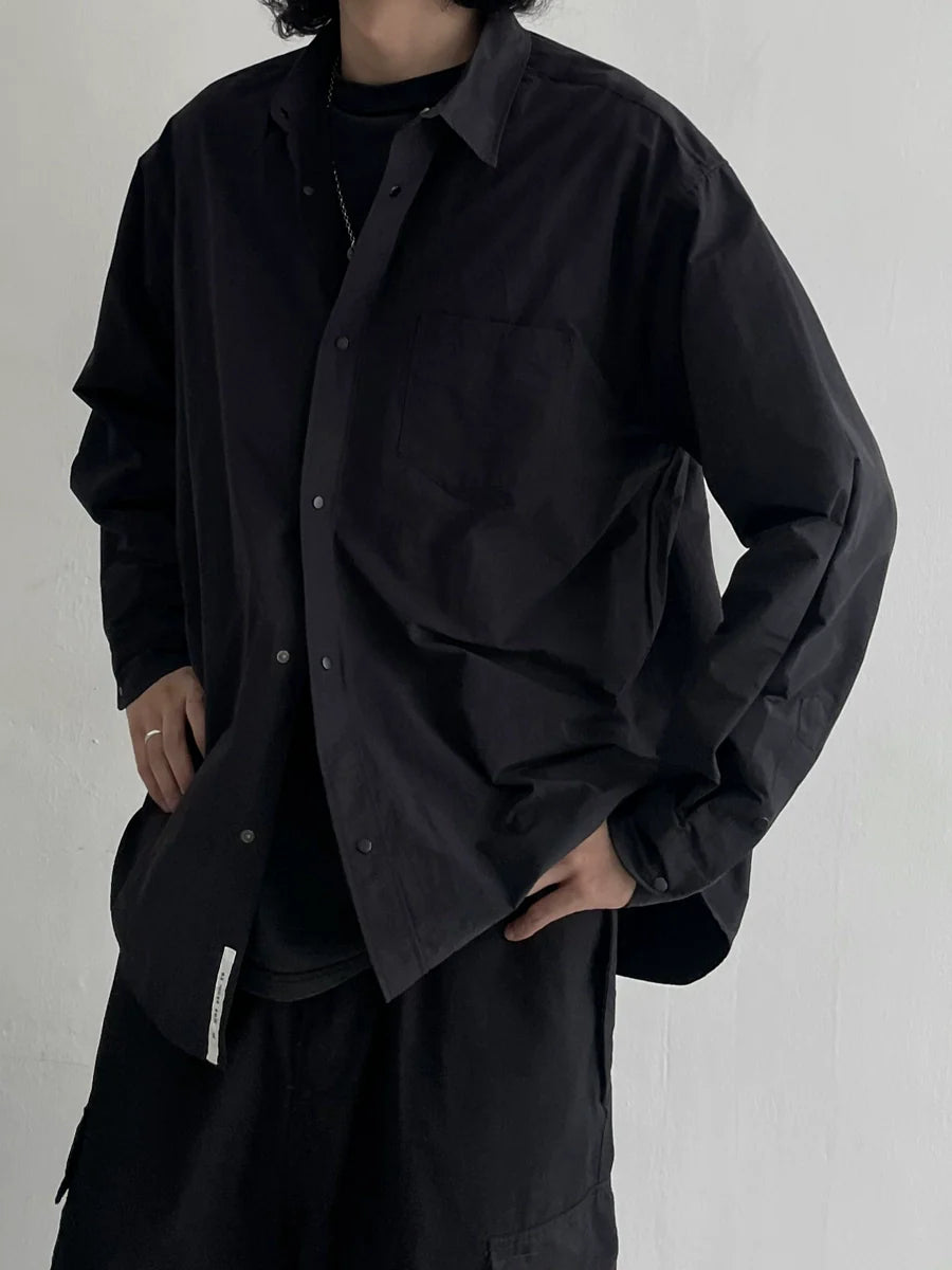 Classic Black Long Sleeve Shirt - chiclara