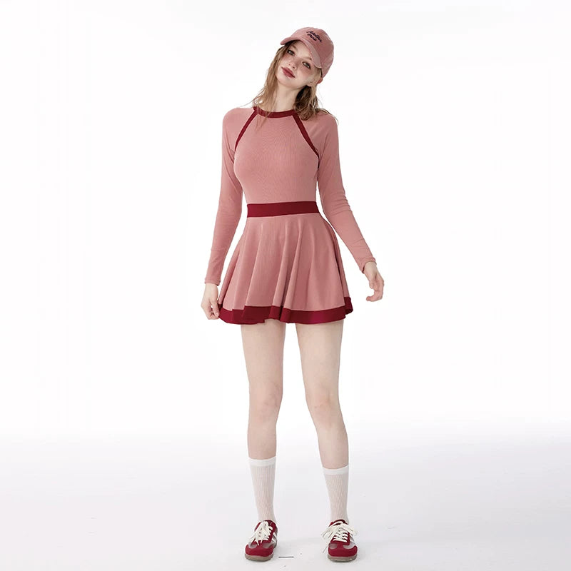 Rosy Rally Sport Skater Swimsuit