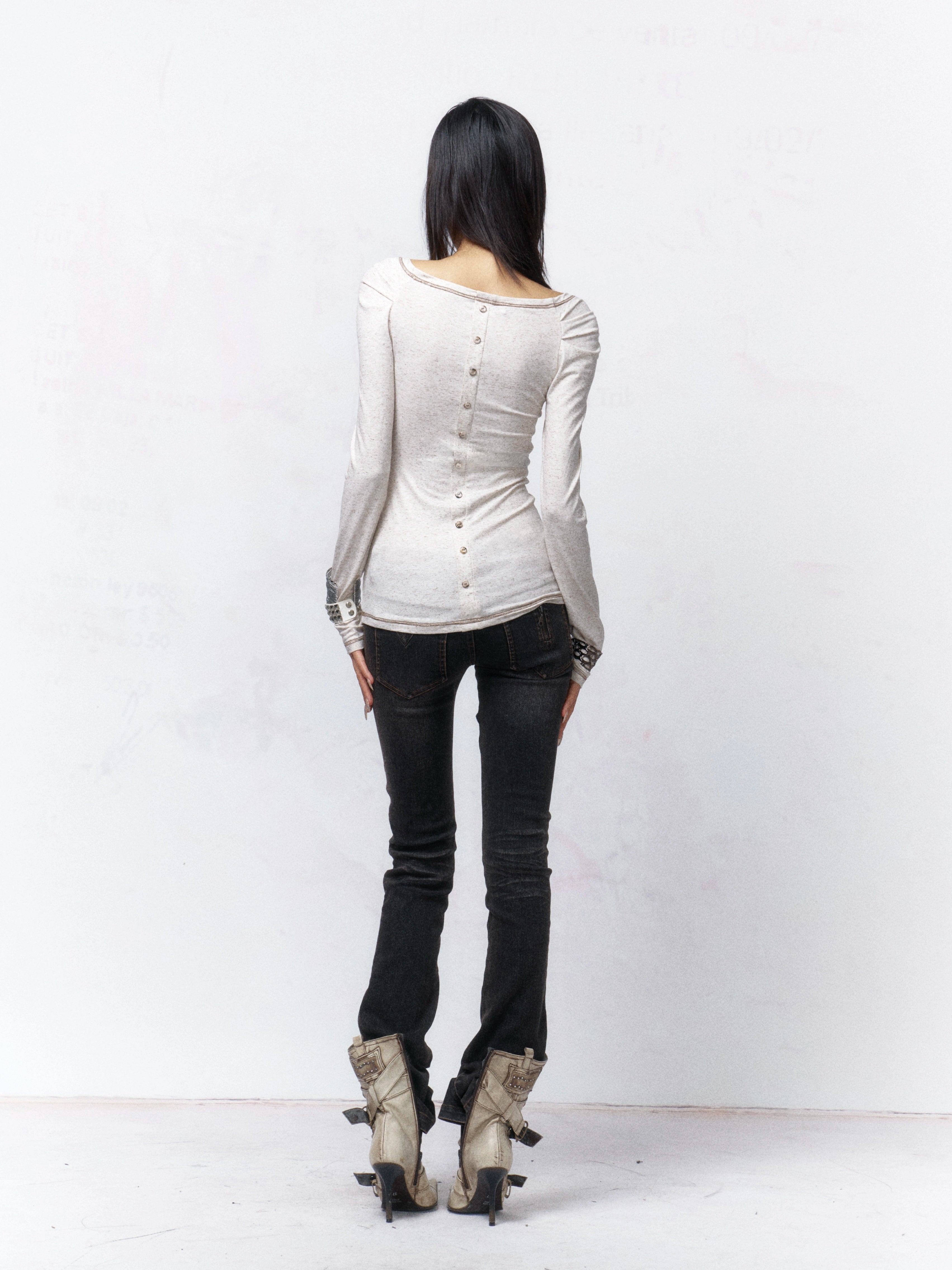 Mystic Flourish Scripted Long Sleeve Tee