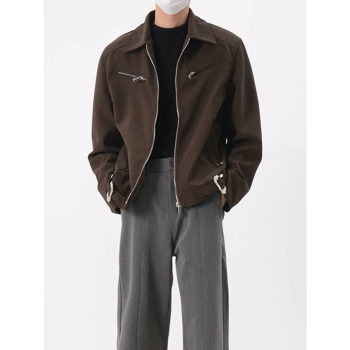 Zip Up Moto Jacket