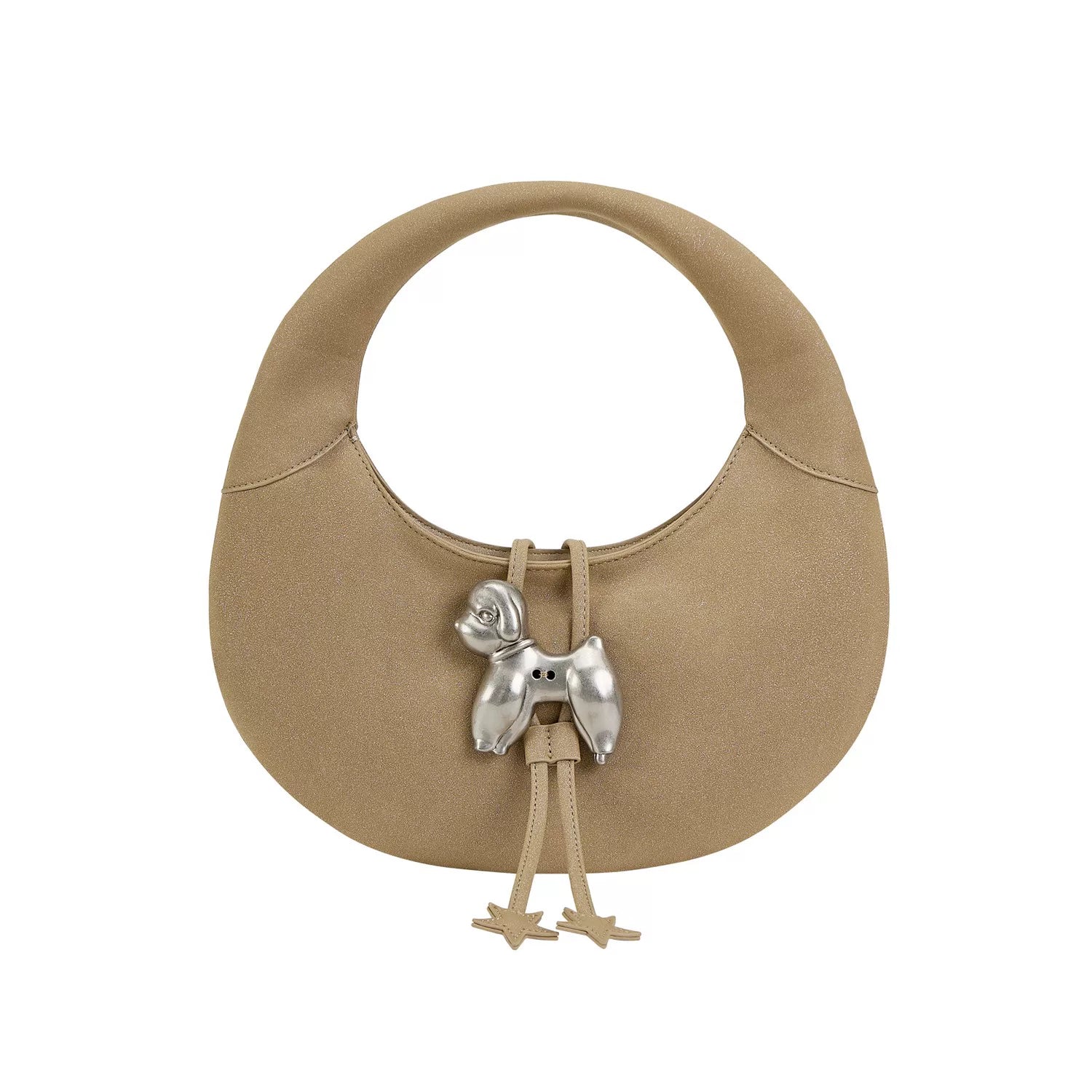 Sculptural Crescent Cutout Shoulder Bag - Default Title