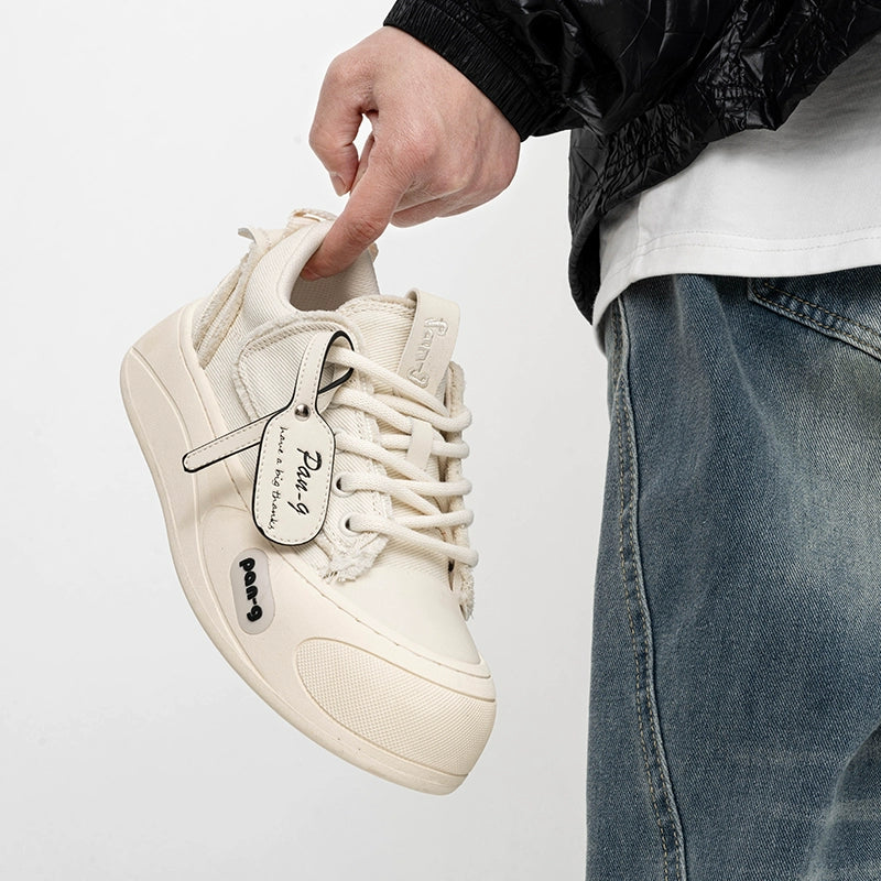Retro Chunky Platform Canvas Sneakers