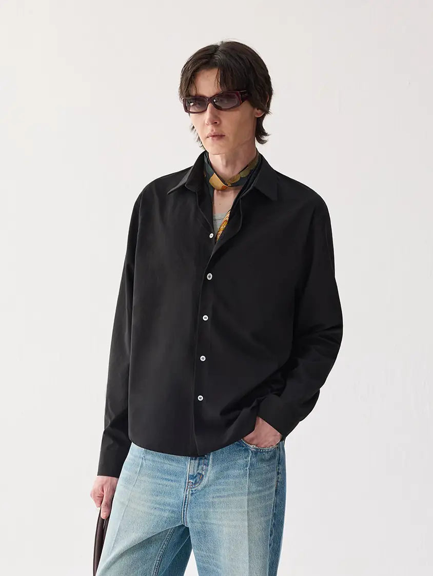 Caspian Minimal Long-Sleeve Shirt