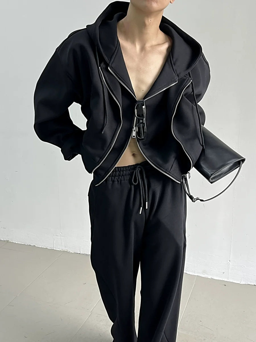 Obsidian Edge Zip Hoodie and Pants Setup