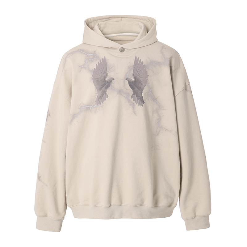 Thunder Bird Printed Hoodie - chiclara