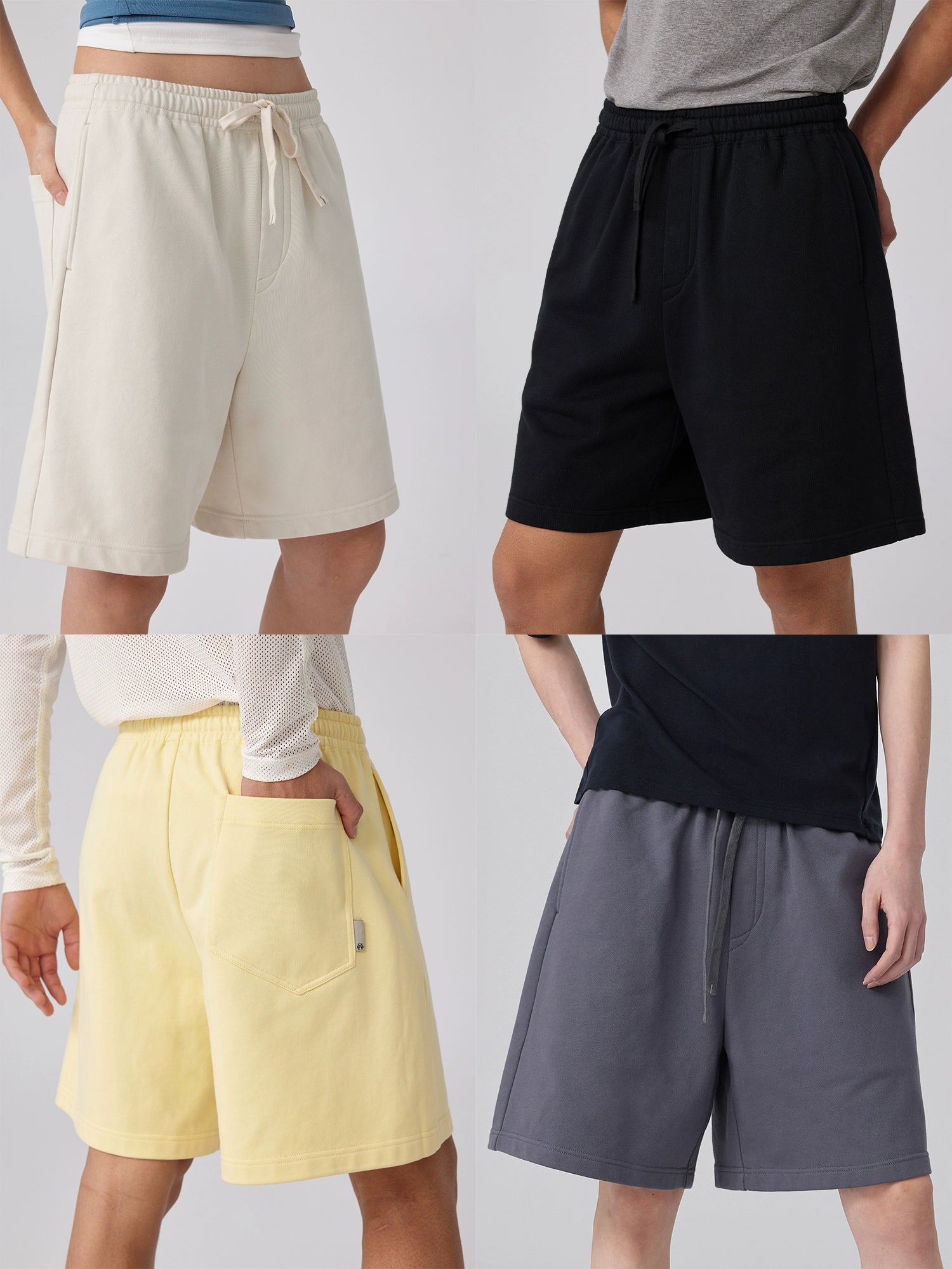 Unisex Casual Drawstring Lounge Shorts