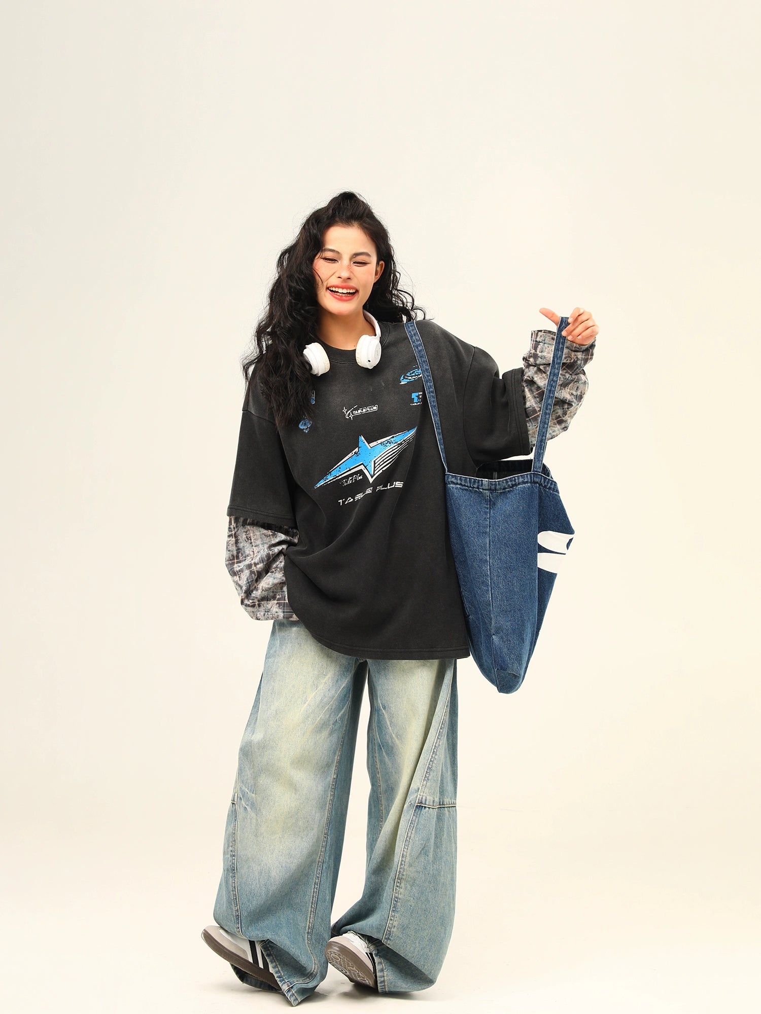 Retro Street Graphic Layered Tee