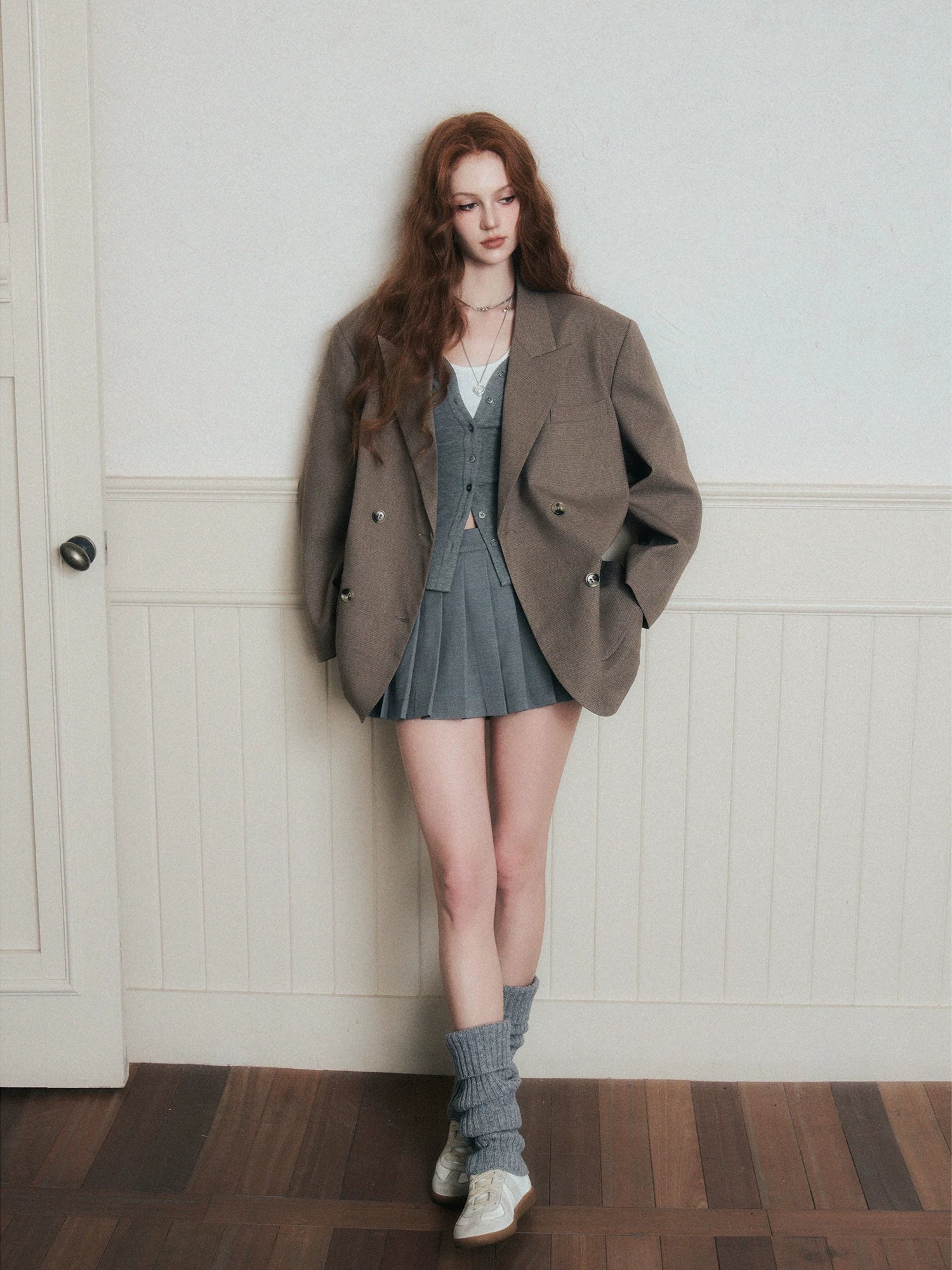 Urban Tailored Double‑Breasted Blazer