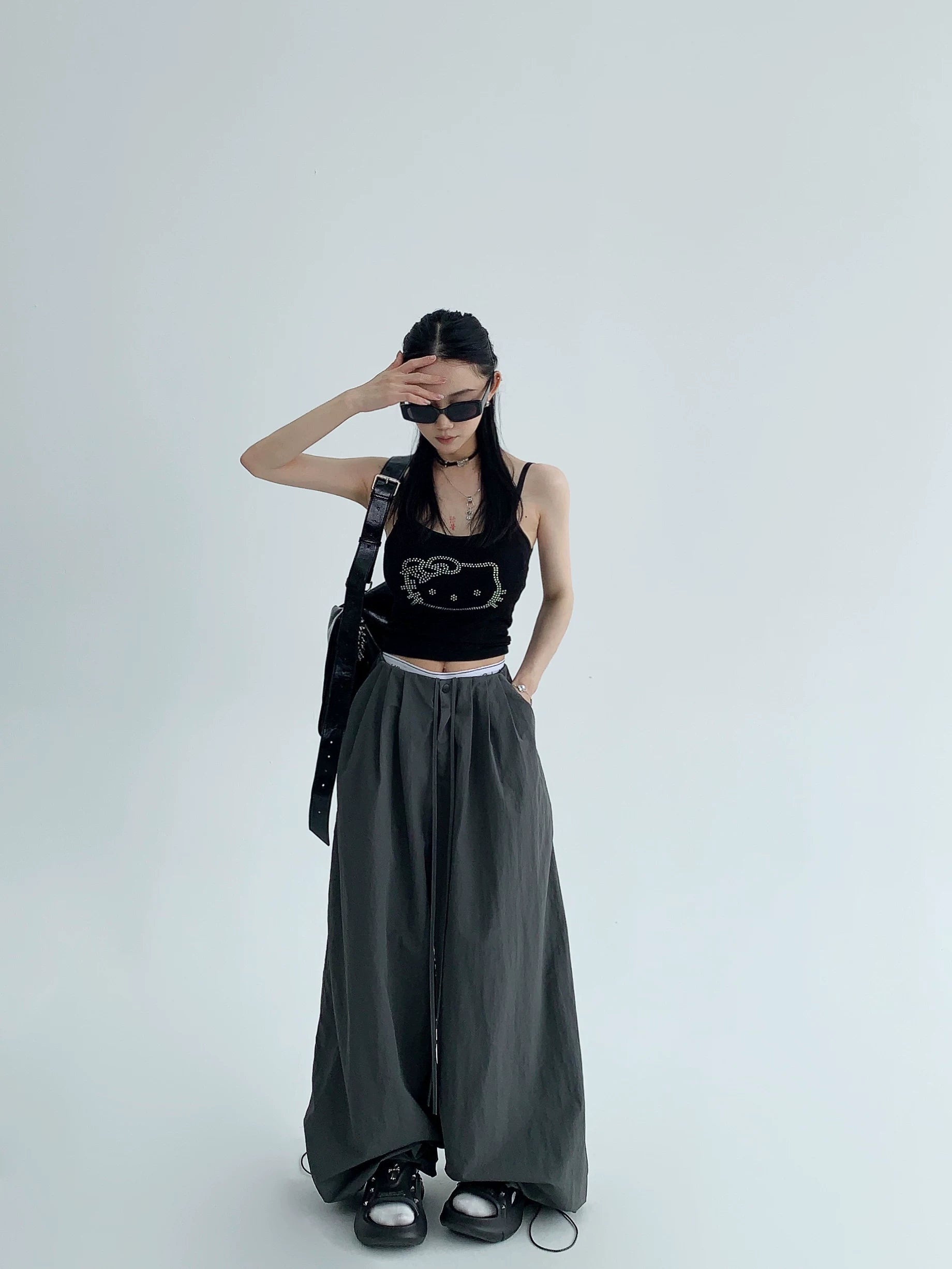 Midnight Parachute Wide Pants