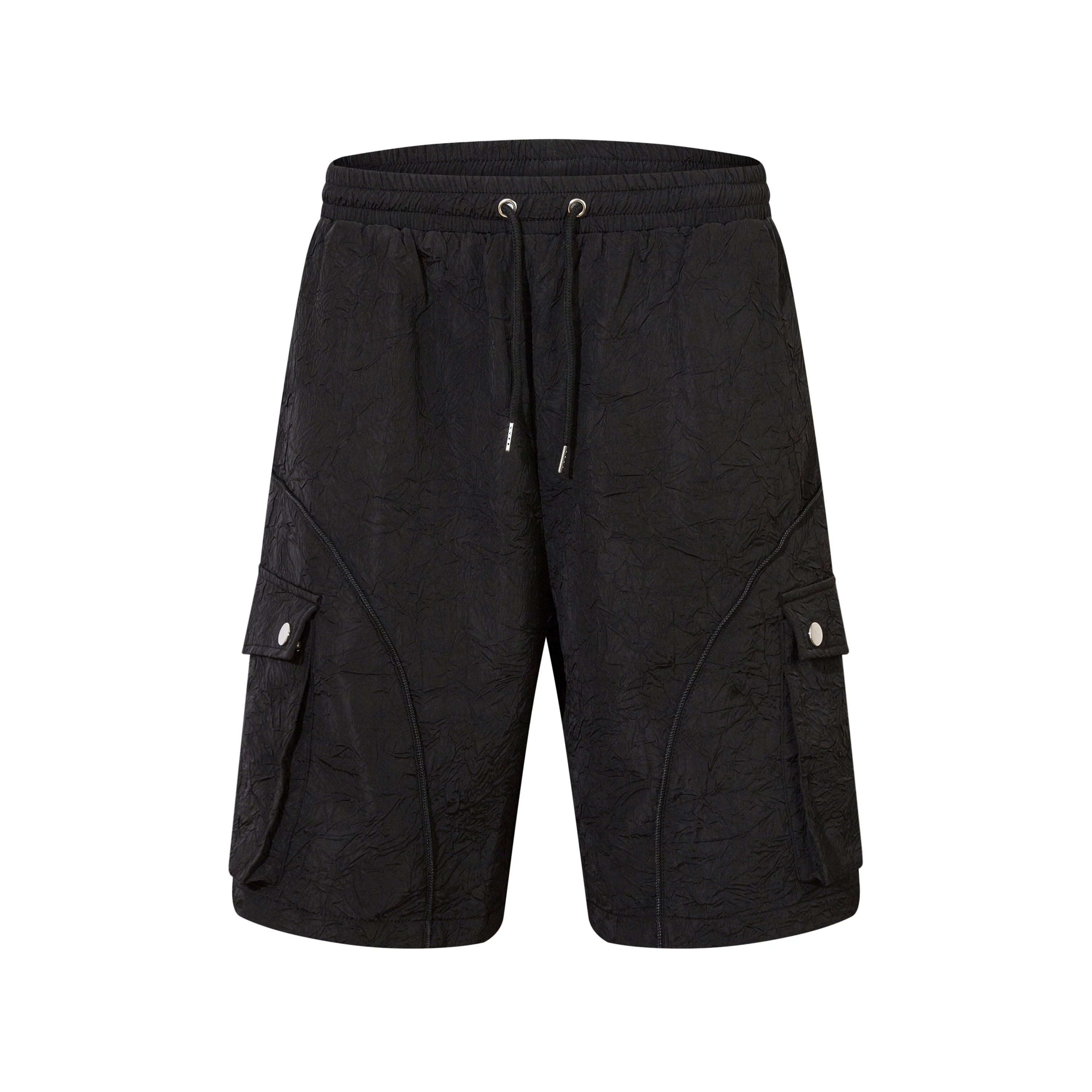Men's Wrinkle-Texture Cargo Shorts