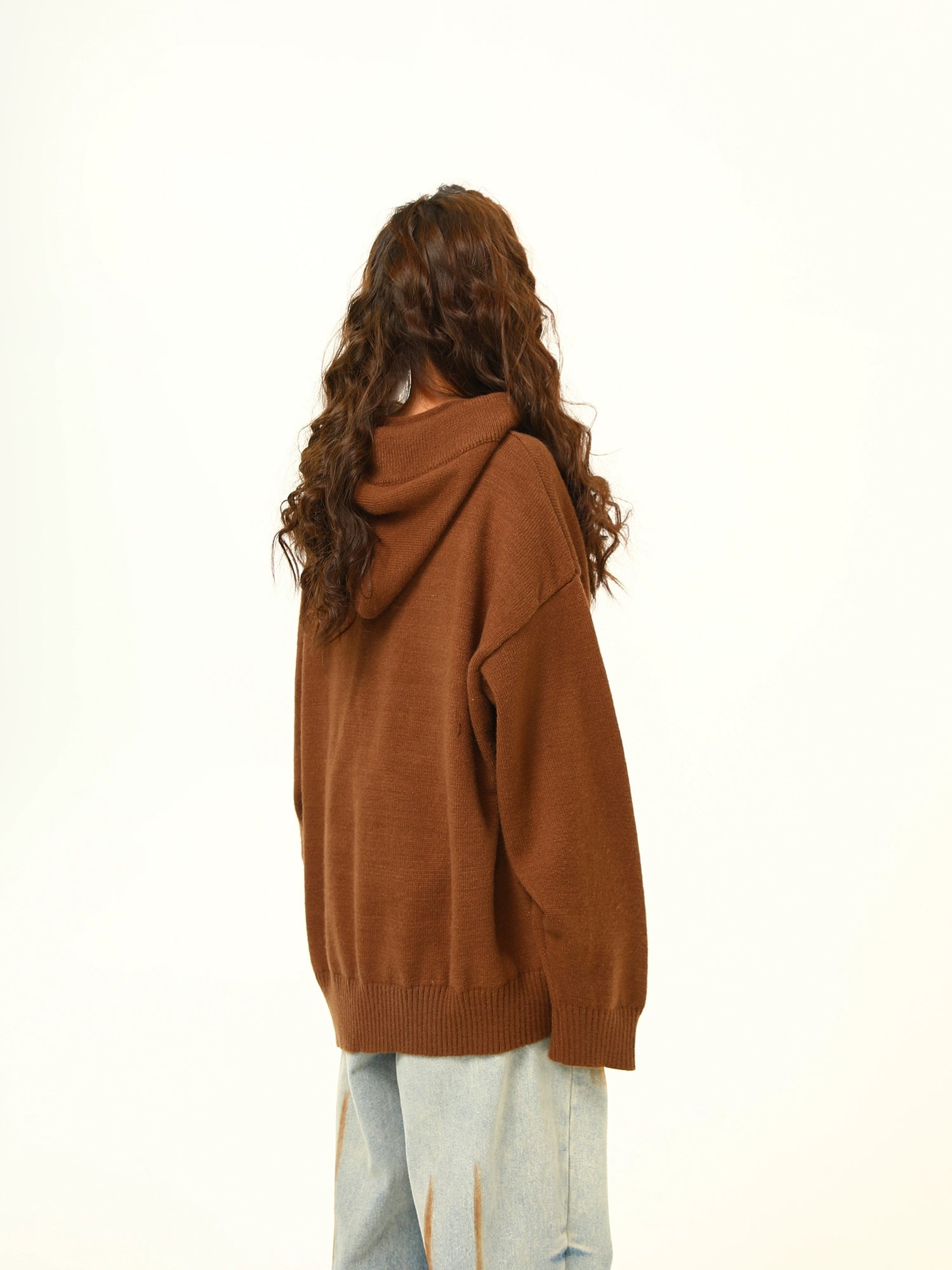 Cozy Knit Hoodie Pullover Sweater