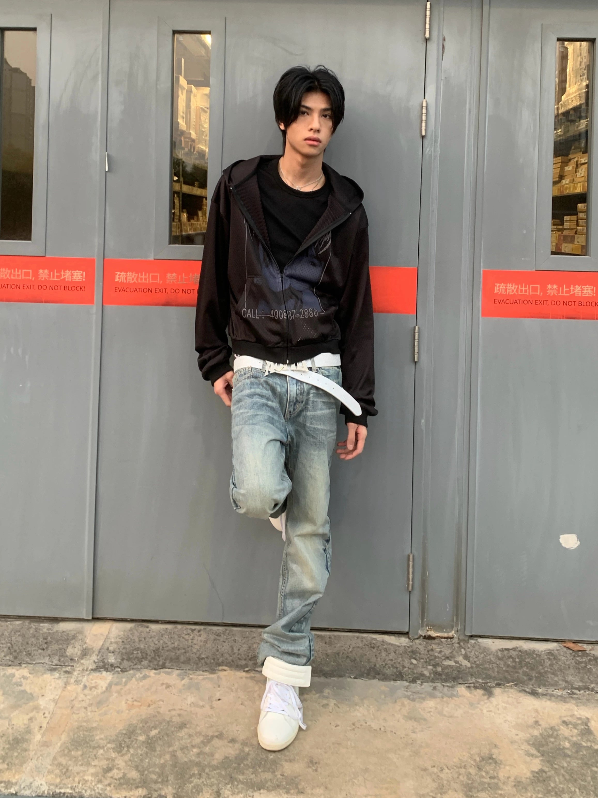 Ice Fade Vintage Wash Straight Jeans