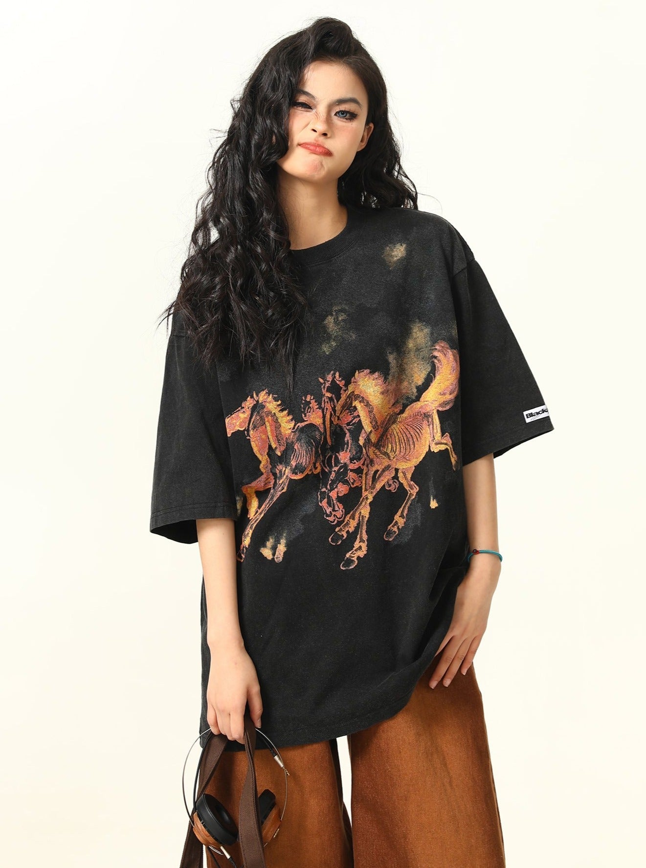 Fire Horse Print Tee