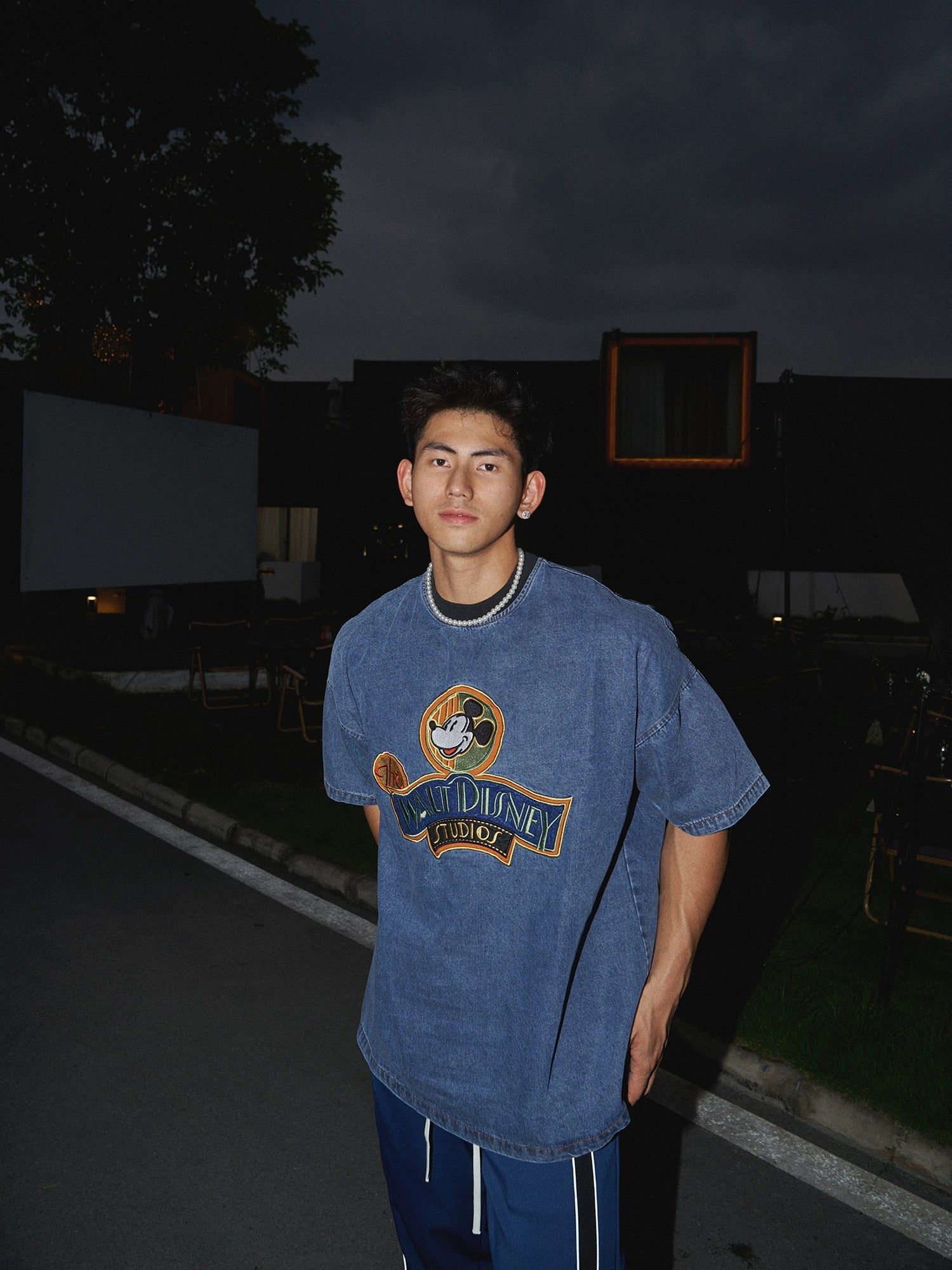 Denim Walt Disney Studios Mickey Mouse T-Shirt
