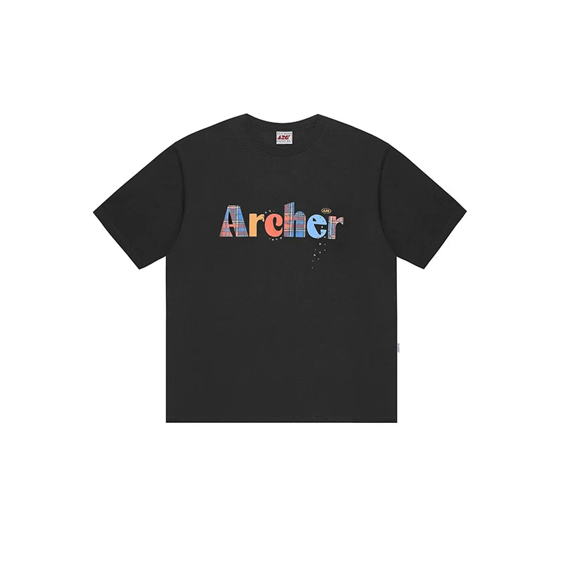 Plaid Pastel Archer Tee - chiclara