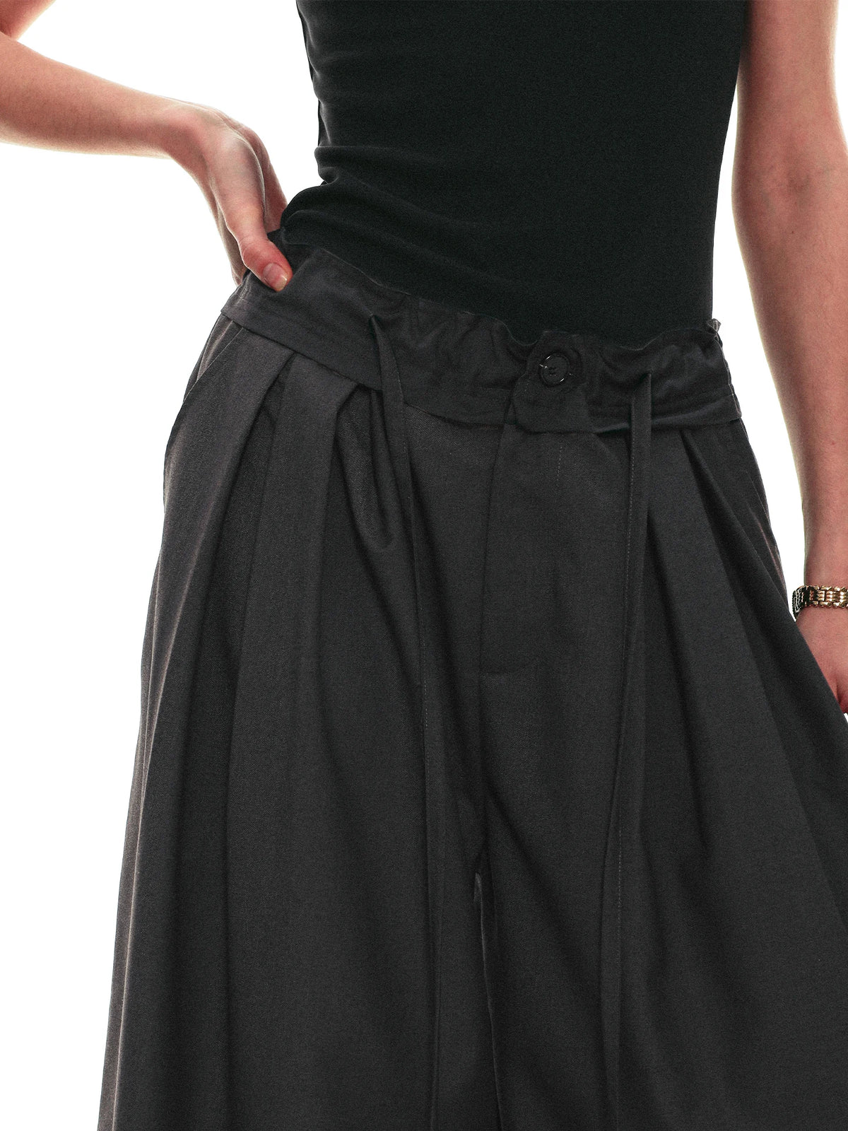 Drawstring Cocoon Balloon Trousers