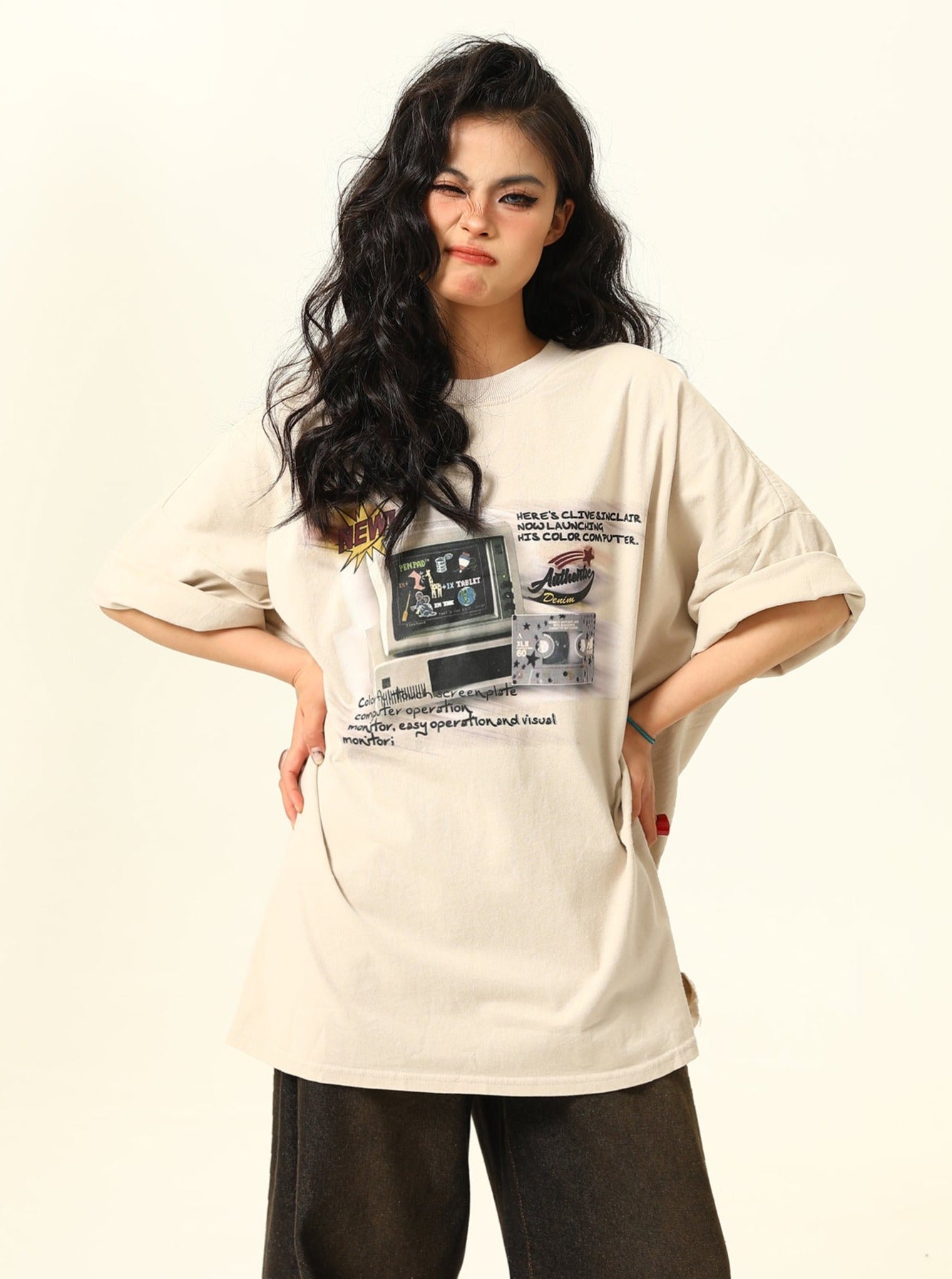 Retro Game Oversized T-Shirt