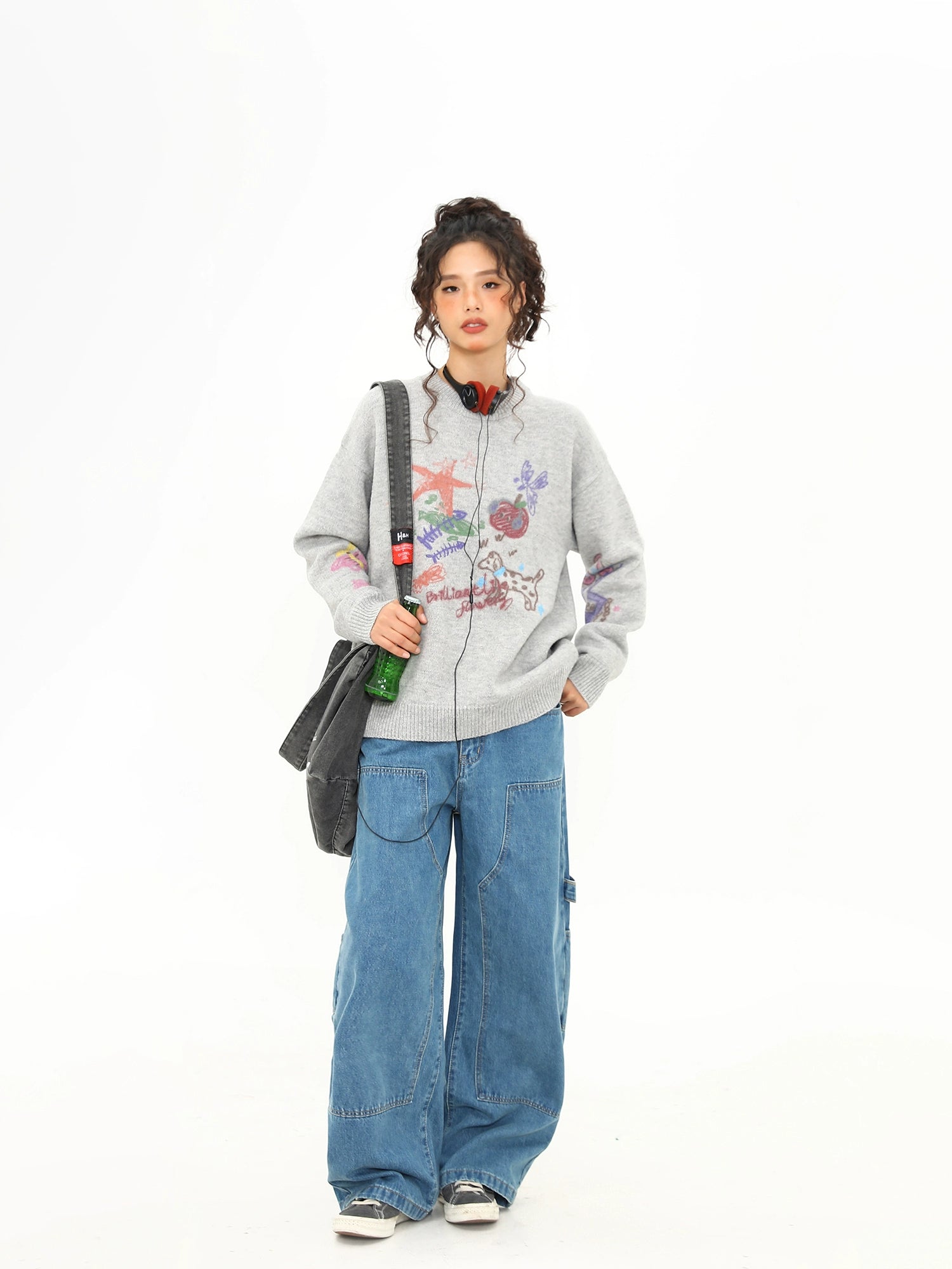 Doodle Daydream Puppy Knit Sweater