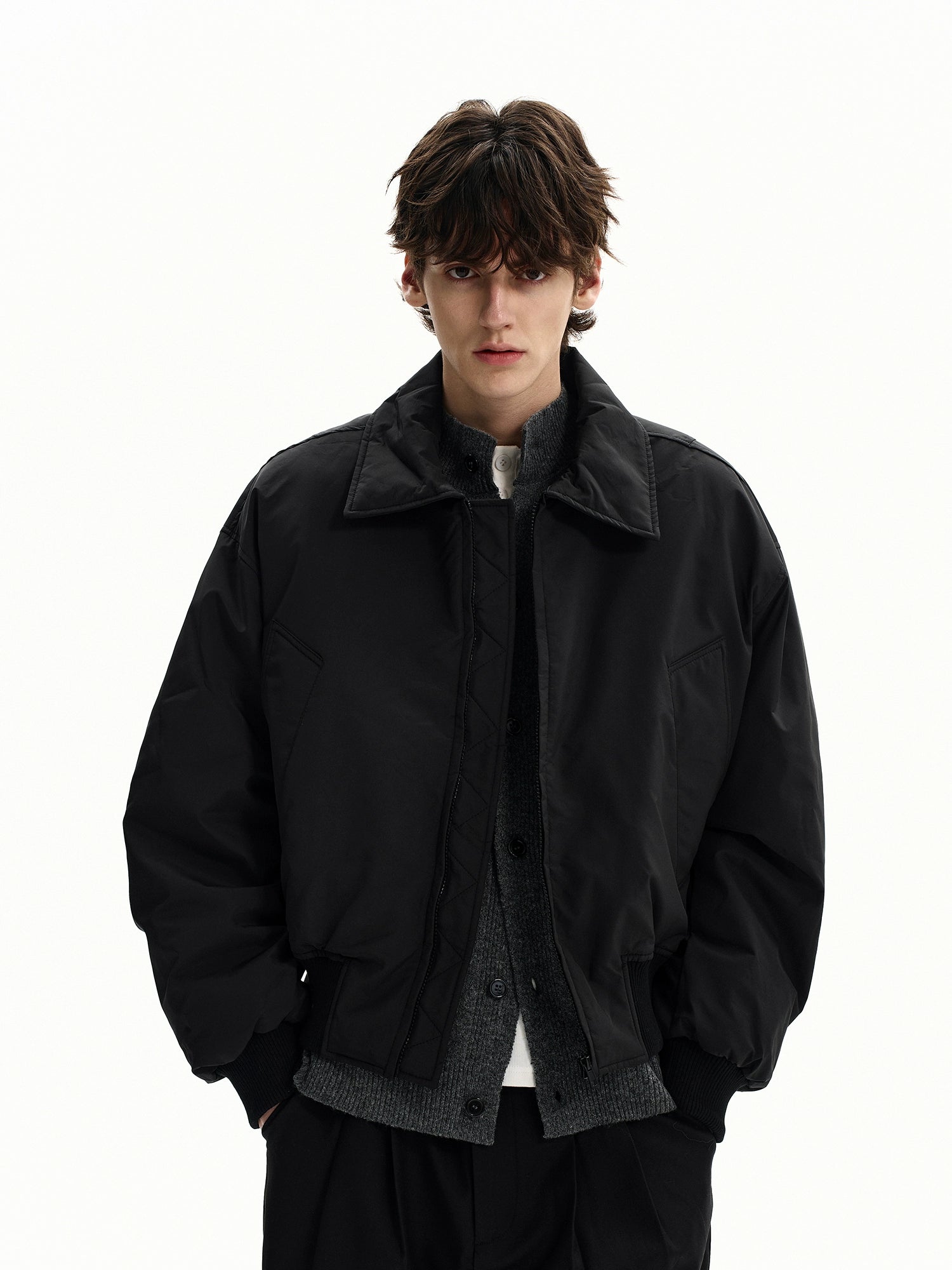 Raven Harbor Padded Bomber Jacket