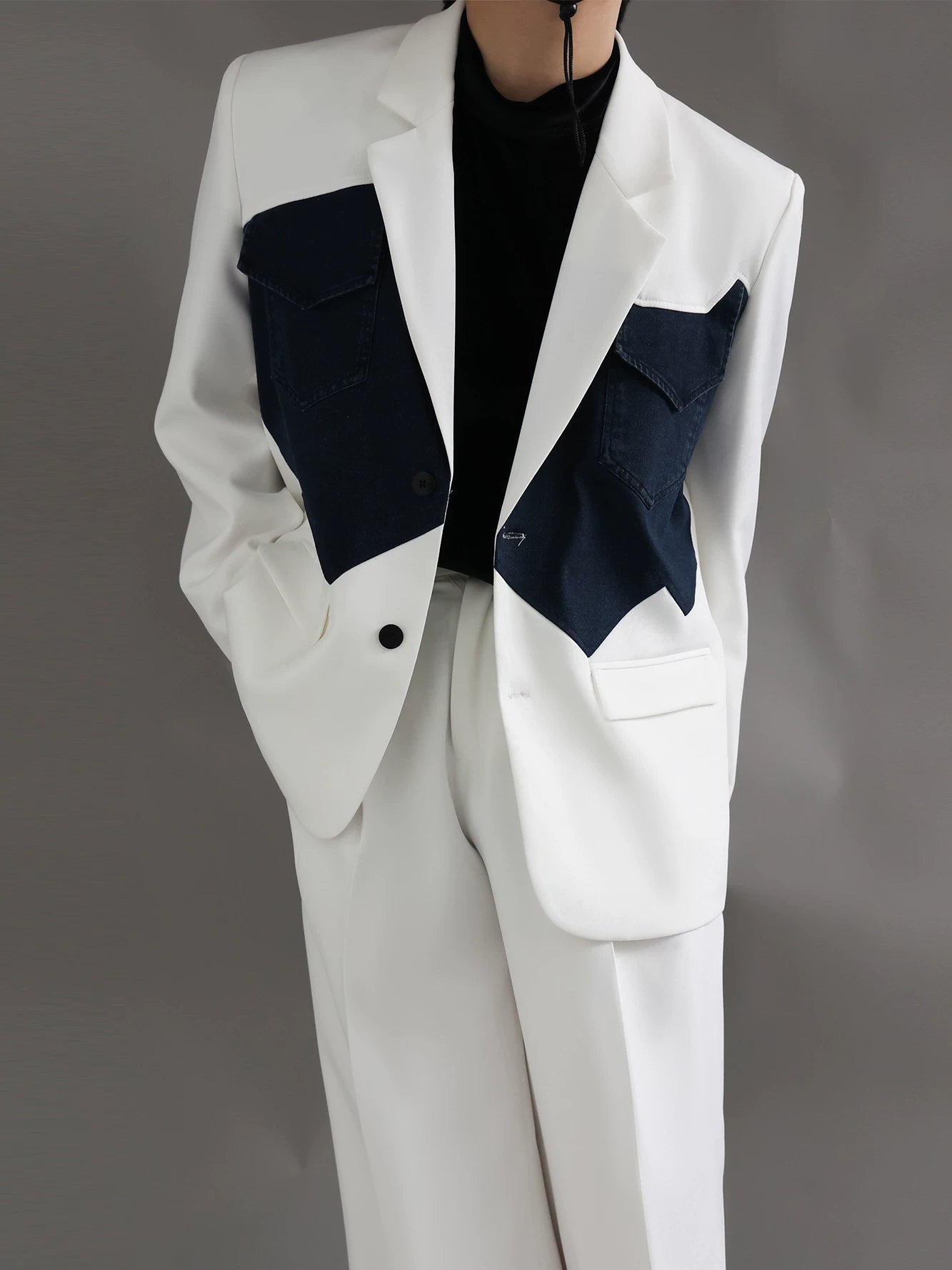Glacier Range Two‑Tone Western Blazer